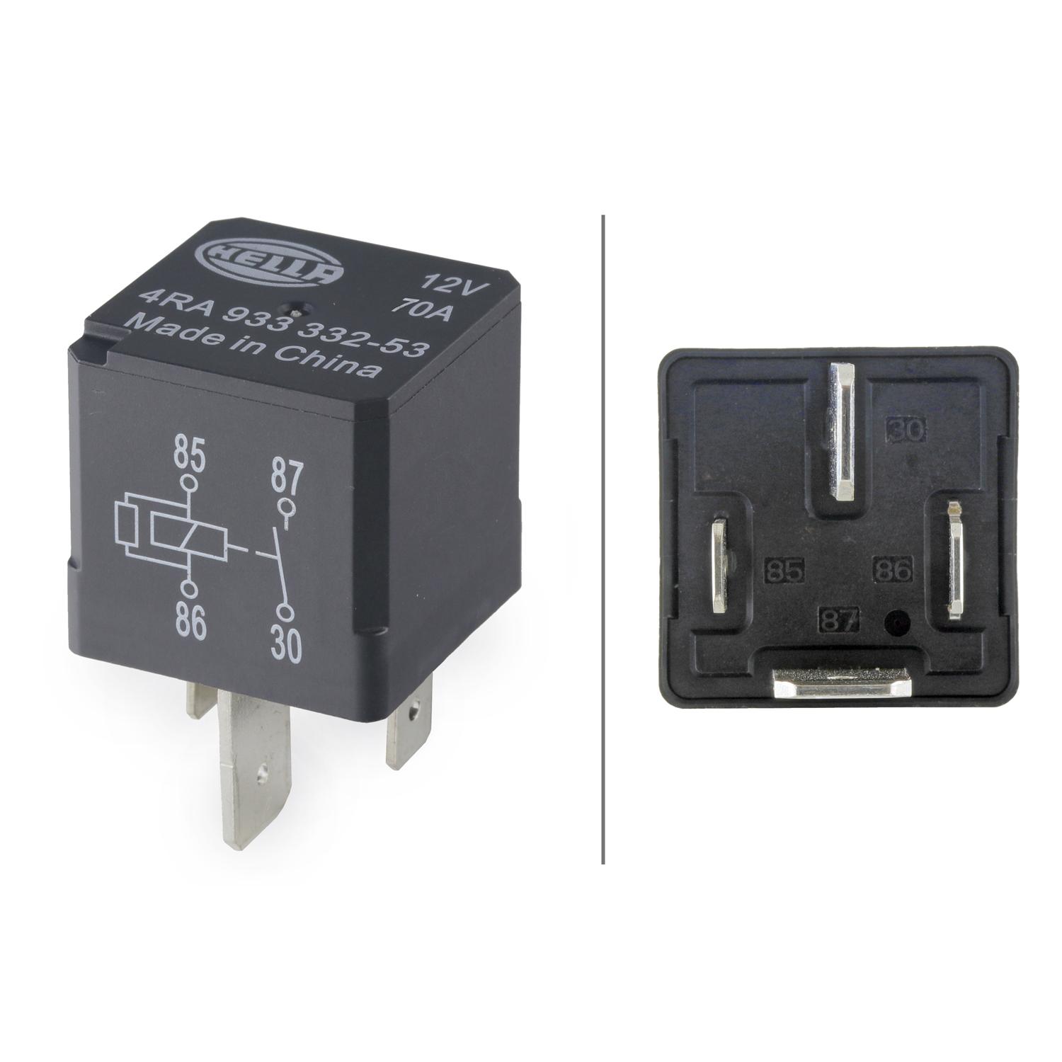 HELLA 933332531 - HVAC Blower Motor Relay HELLA 933332531 Accessory Power Relay product image 2 of 2