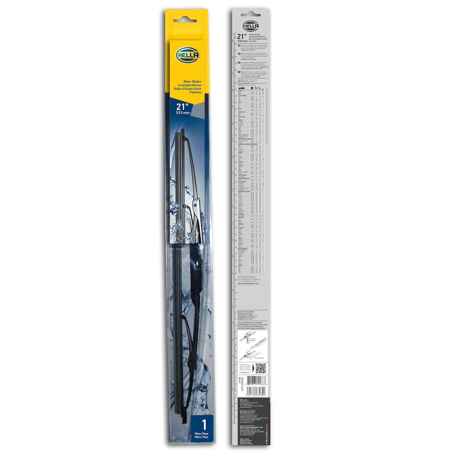 HELLA 9XW398114021 - Windshield Wiper Blade HELLA 9XW398114021 Windshield Wiper Blade product image 3 of 4