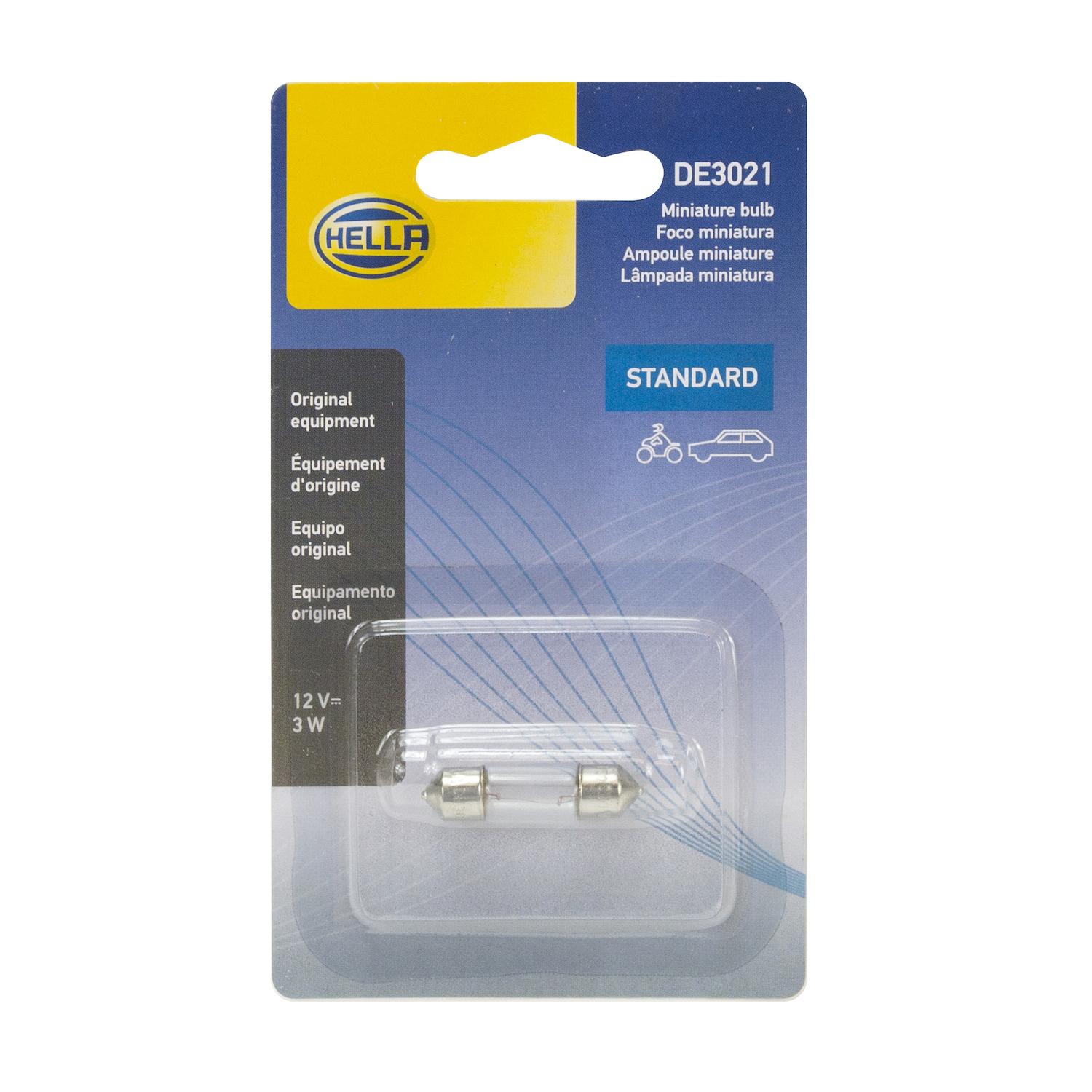 HELLA DE3021SB - Multi Purpose Light Bulb HELLA DE3021SB Courtesy Light Bulb product image 2 of 2
