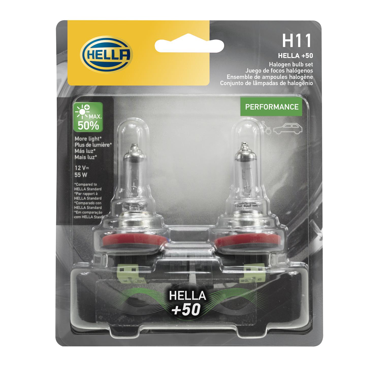 HELLA H11P50TB - Multi Purpose Light Bulb HELLA H11P50TB Cornering Light Bulb product image 2 of 2