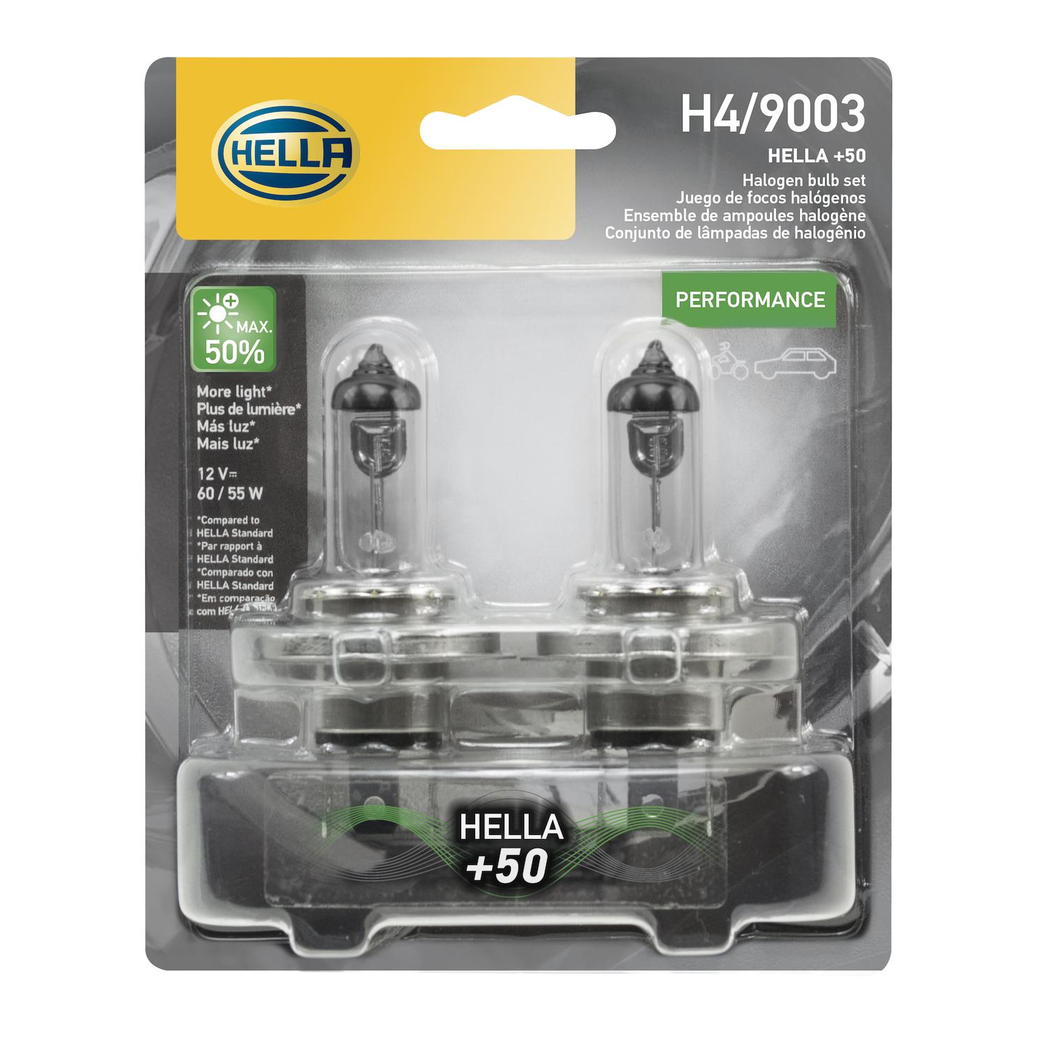 HELLA H4P50TB - Multi Purpose Light Bulb HELLA H4P50TB Daytime Running Light Bulb product image 2 of 2