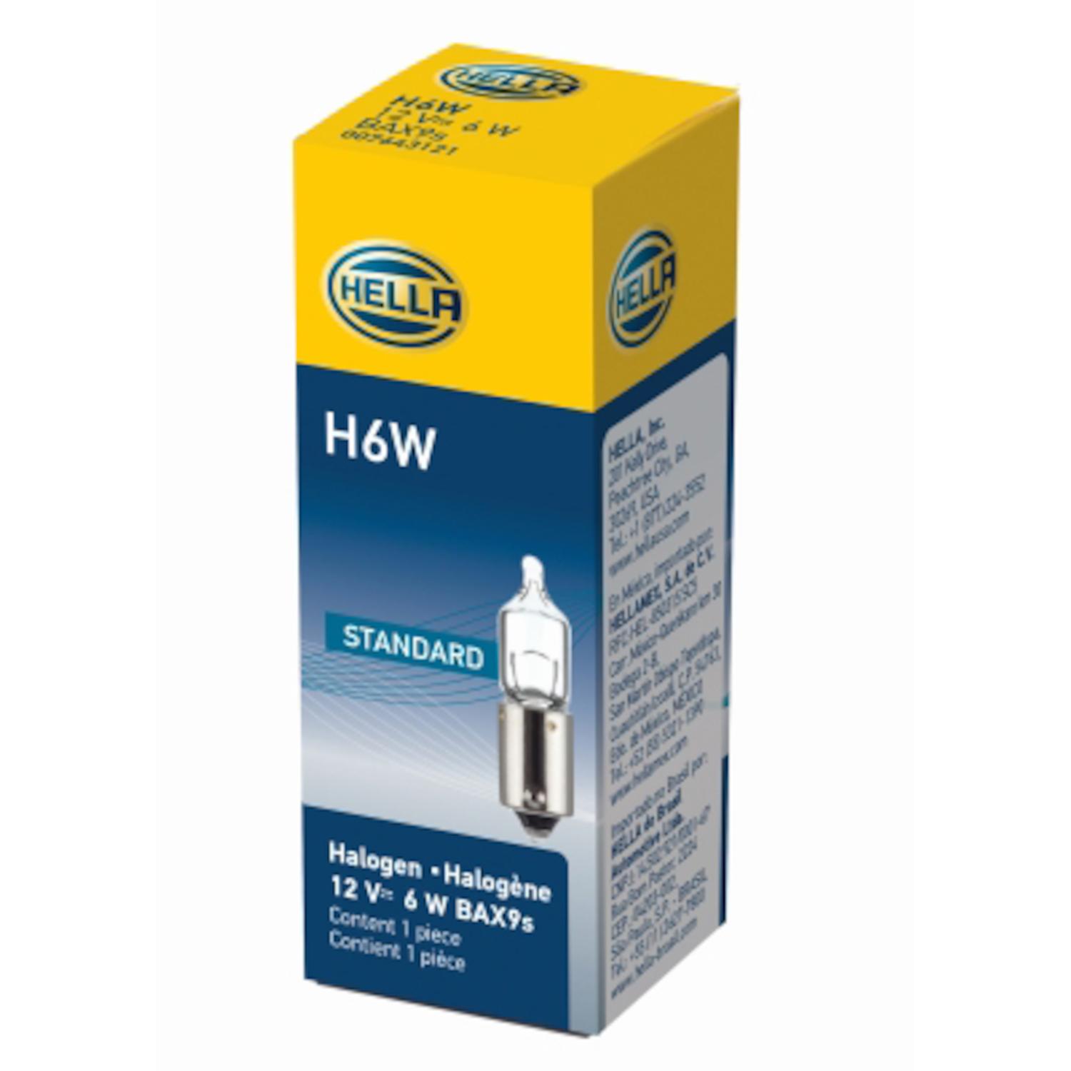 HELLA H6W - Multi Purpose Light Bulb HELLA H6W Back Up Light Bulb product image 1 of 3