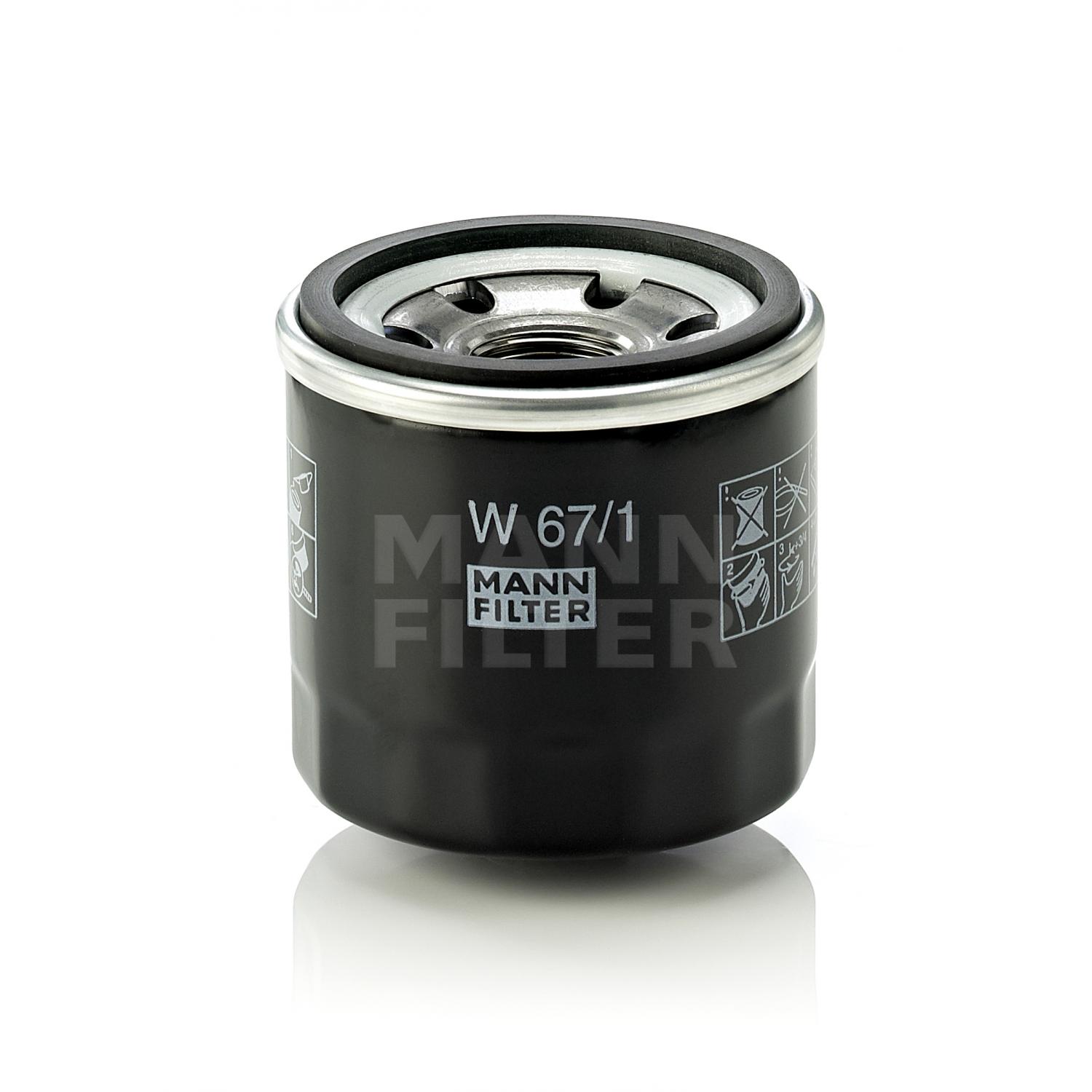 Mann-Filter W671 Engine Oil Filter product image 1 of 1