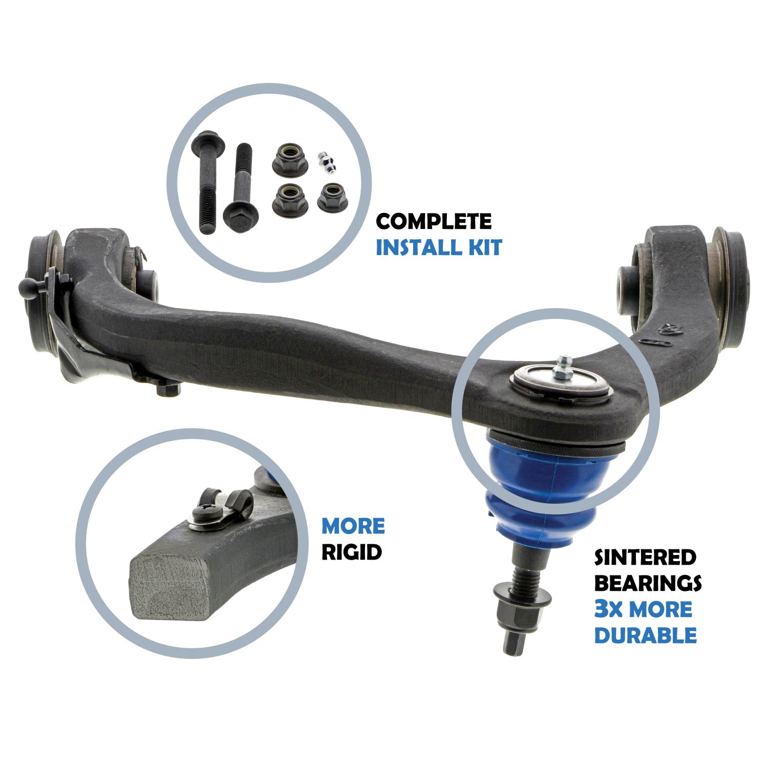 Mevotech CMS401293 Suspension Control Arm and Ball Joint Assembly product image 10 of 13