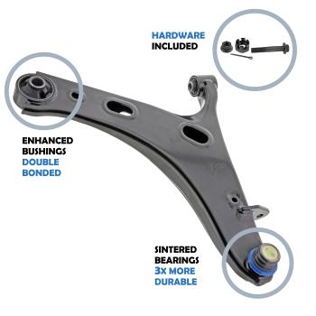 Mevotech CMS801213 Suspension Control Arm and Ball Joint Assembly product image 8 of 11