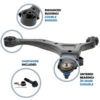 Mevotech CMS90153 - Suspension Control Arm and Ball Joint Assembly Mevotech CMS90153 Suspension Control Arm and Ball Joint Assembly product image 2 of 16