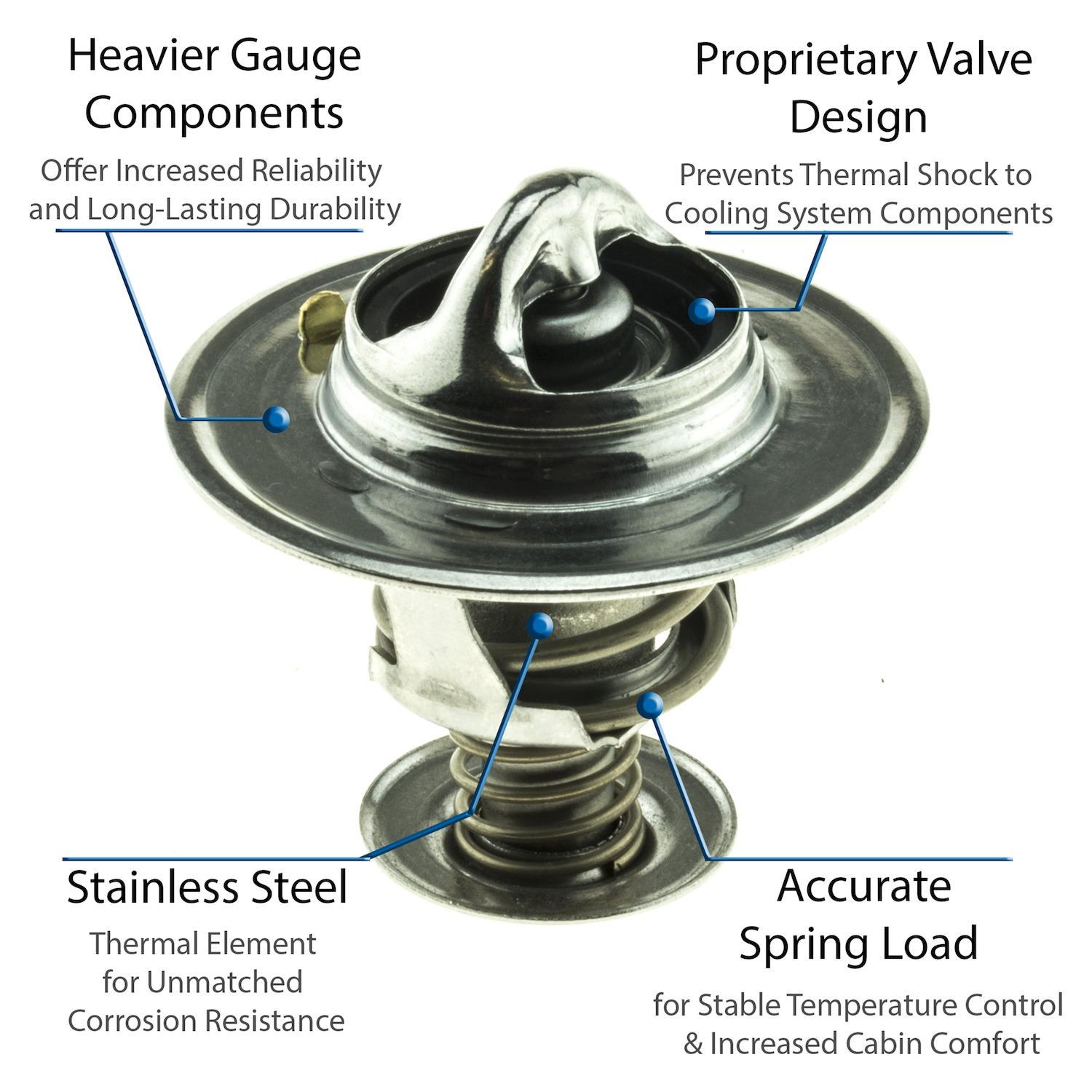 MotoRad 5228195JV - Engine Coolant Thermostat MotoRad 5228195JV Engine Coolant Thermostat product image 3 of 5