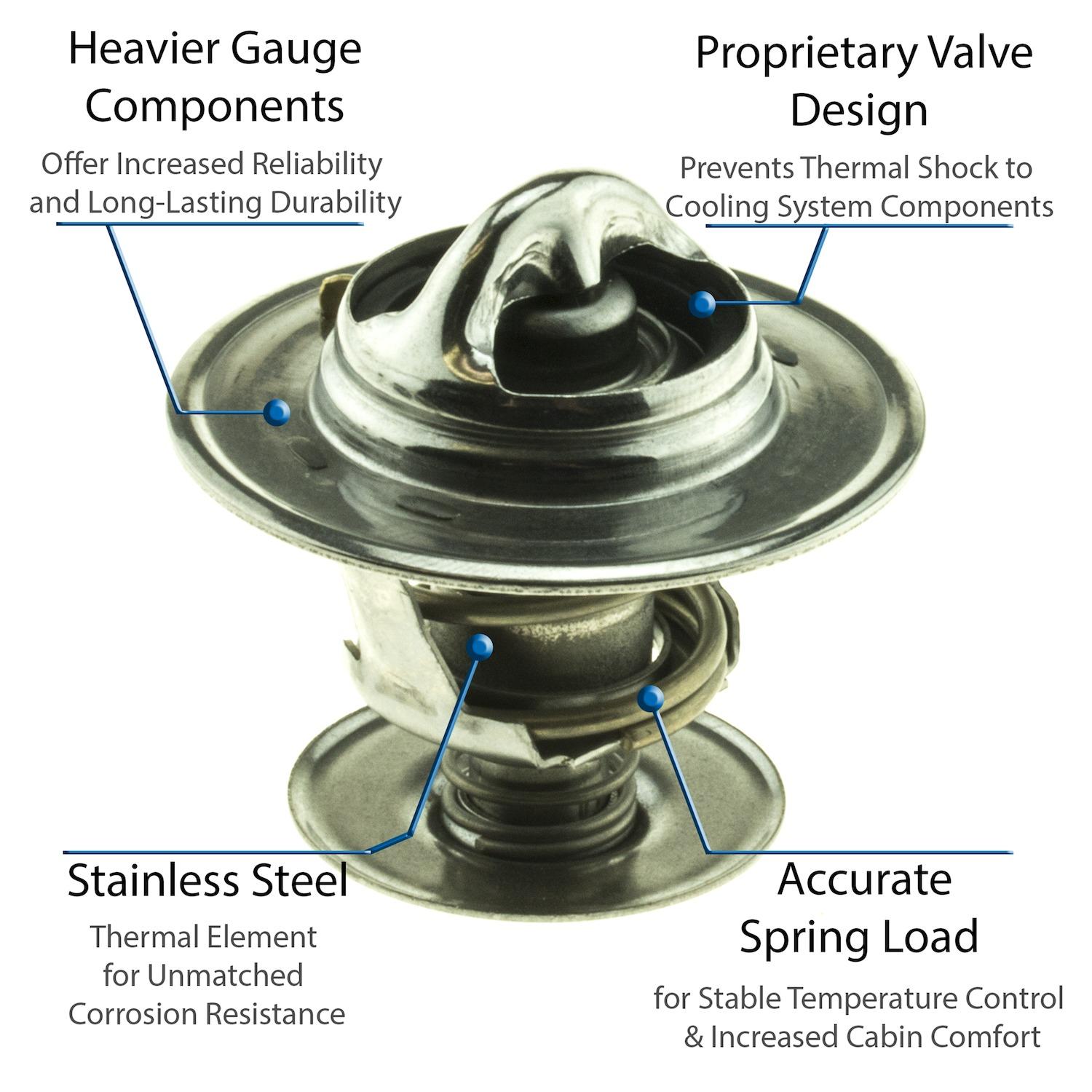 MotoRad 5270180 Engine Coolant Thermostat product image 3 of 5