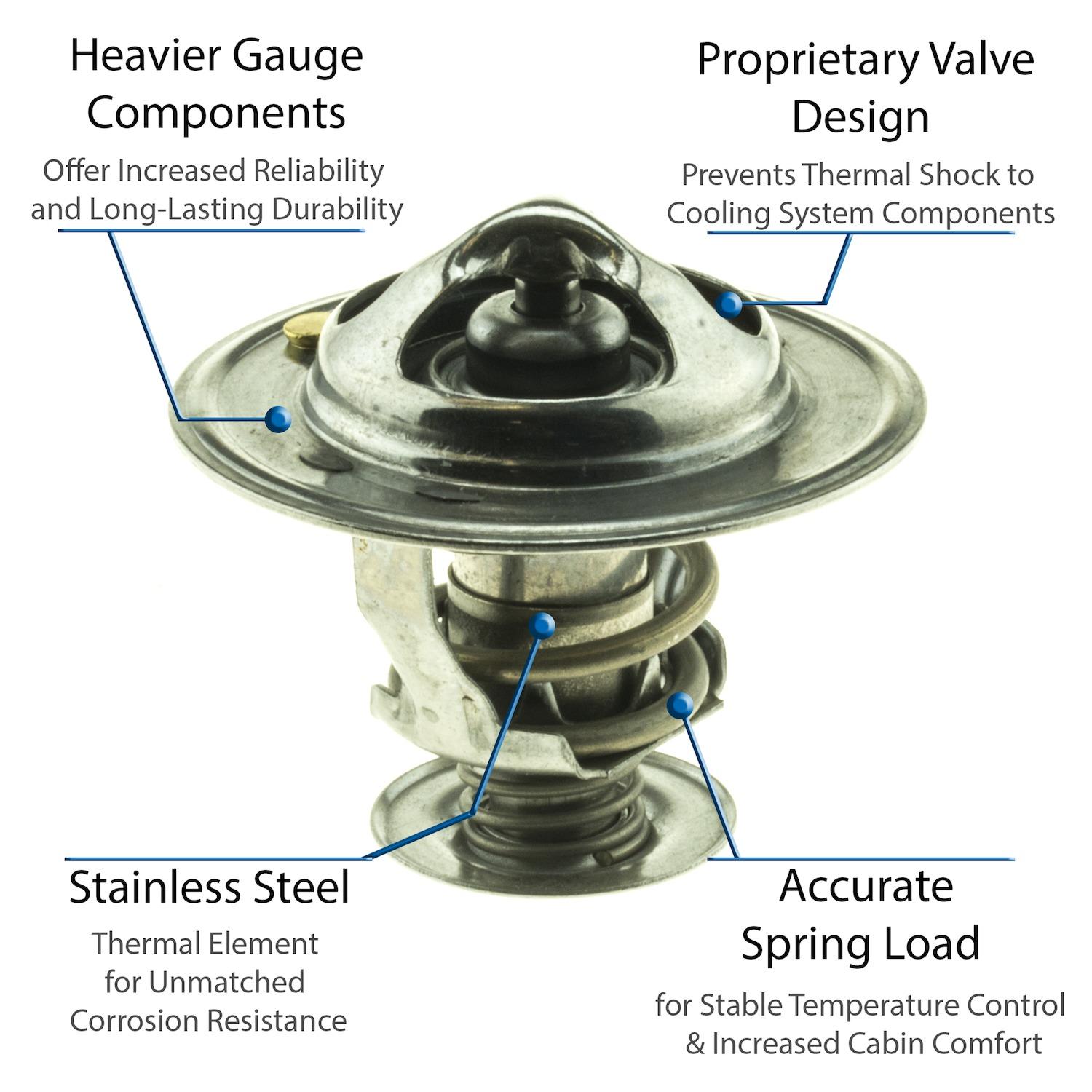 MotoRad 5298180 Engine Coolant Thermostat product image 3 of 5