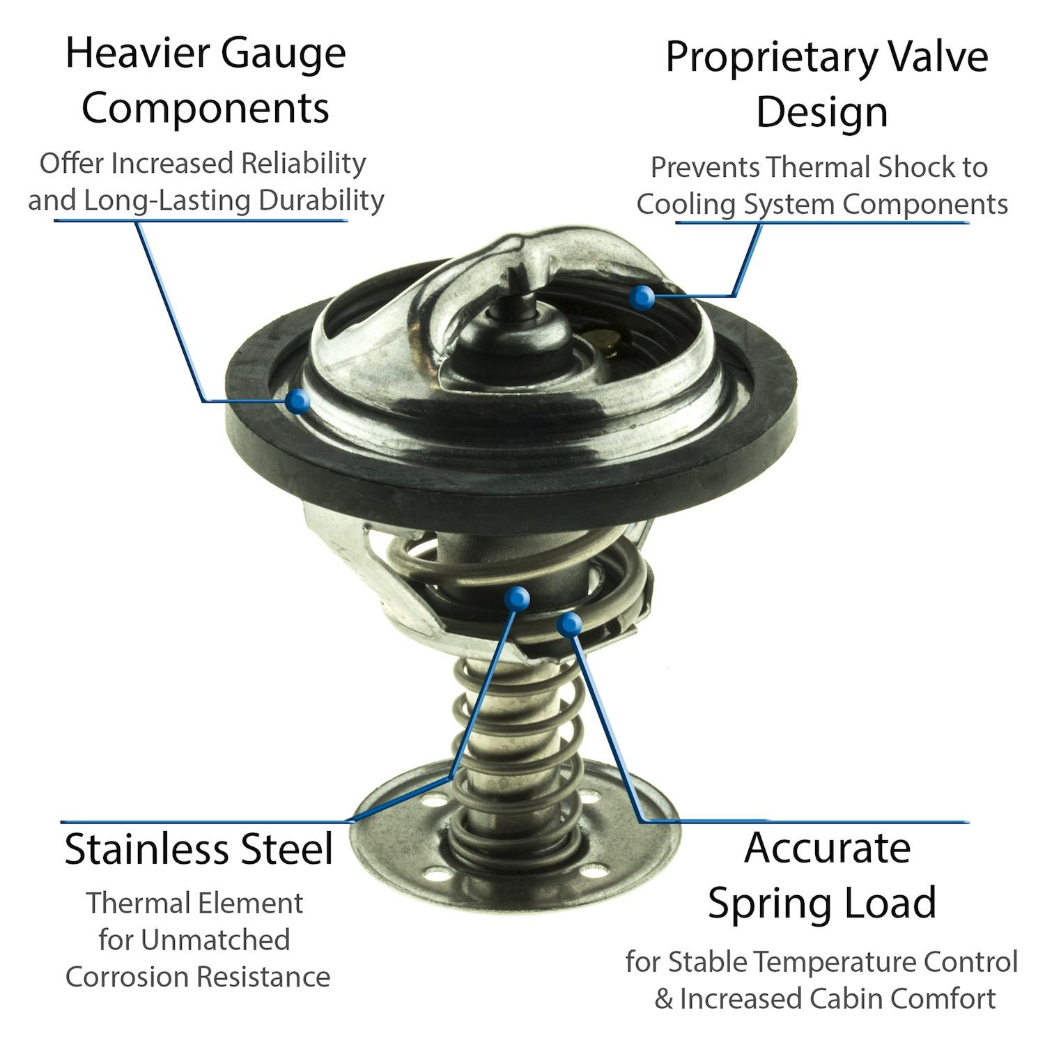 MotoRad 5339180 Engine Coolant Thermostat product image 3 of 5