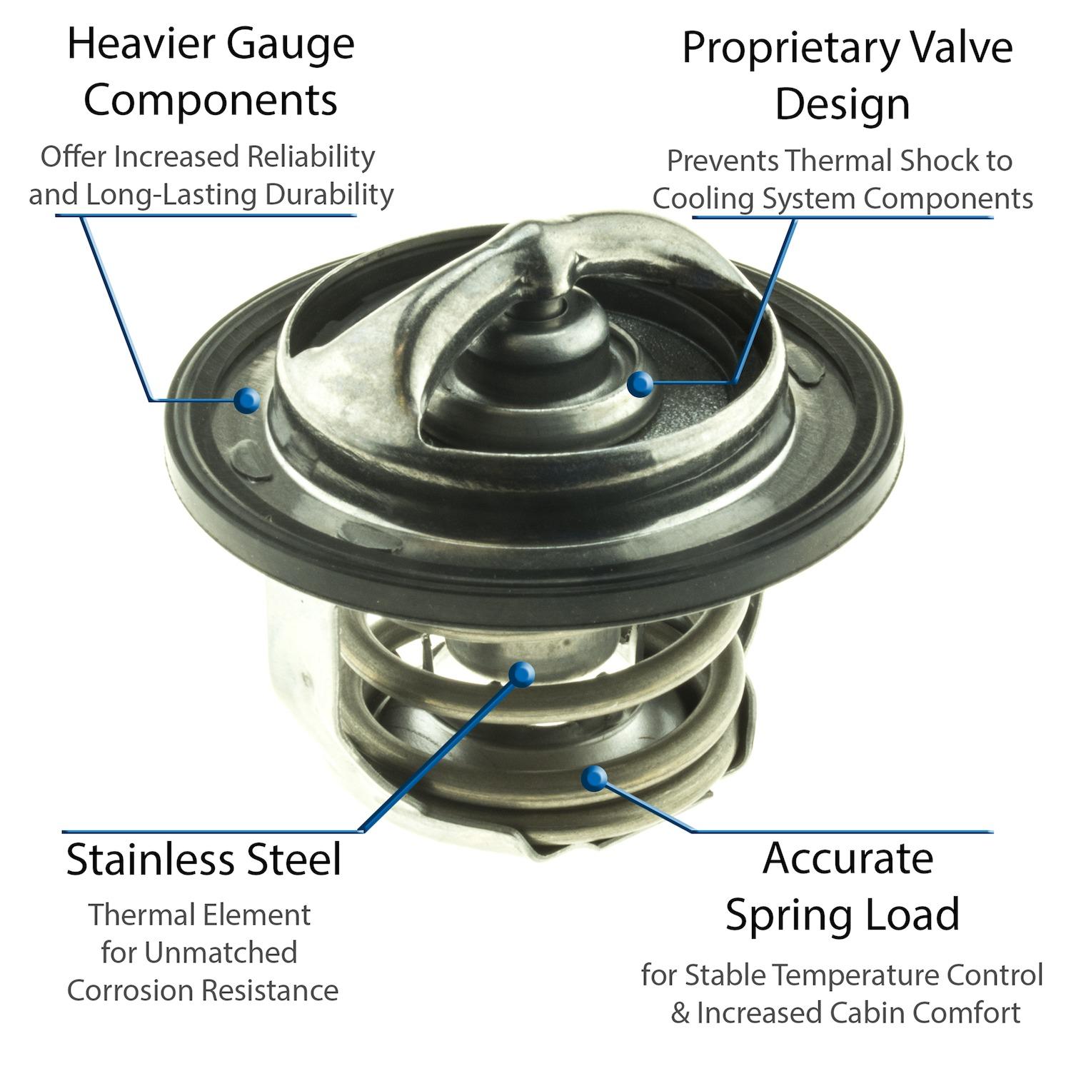MotoRad 5461180 Engine Coolant Thermostat product image 3 of 5