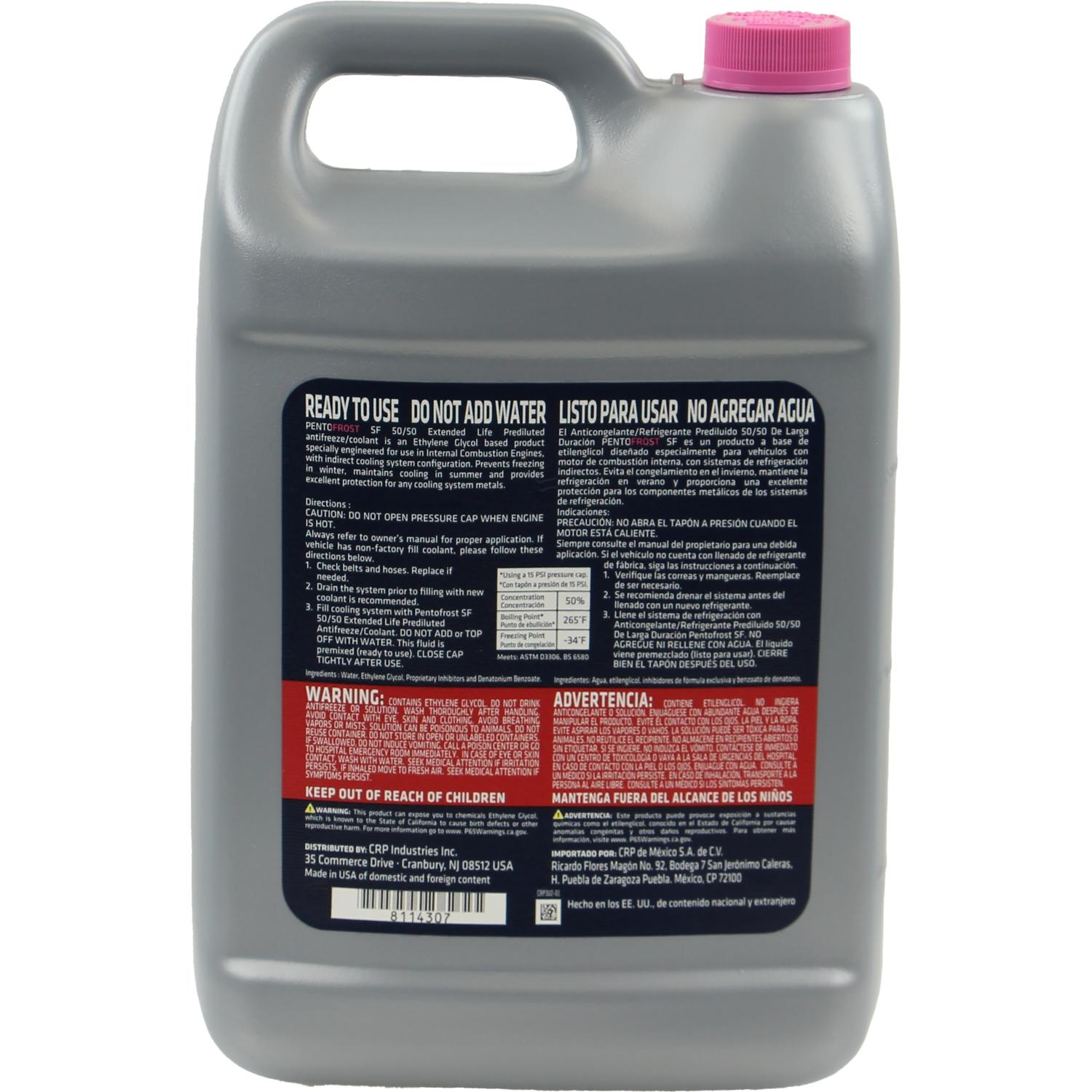 Pentosin 8114307 - Engine Coolant / Antifreeze Pentosin 8114307 Antifreeze Coolant product image 2 of 7