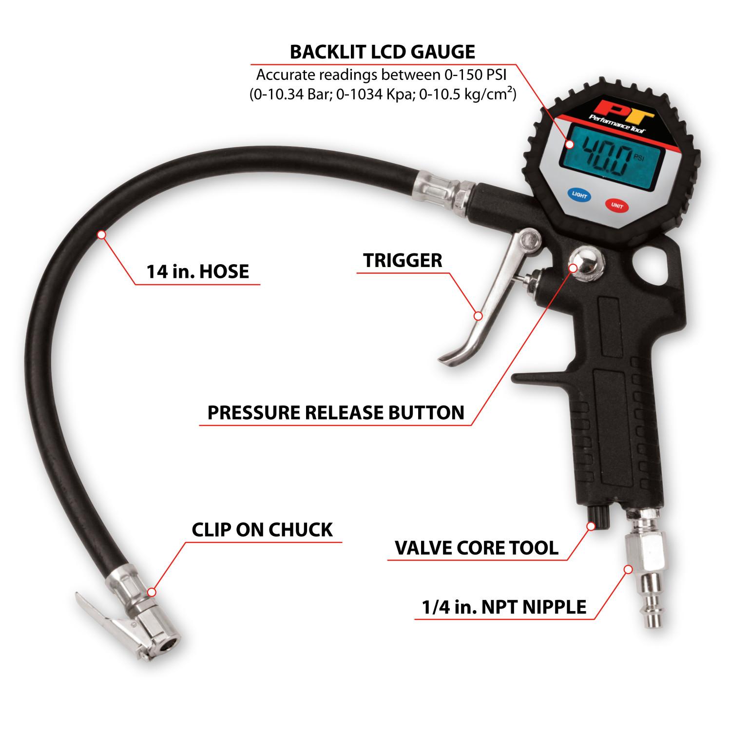 Performance Tool M525 Tire Inflator product image 2 of 3