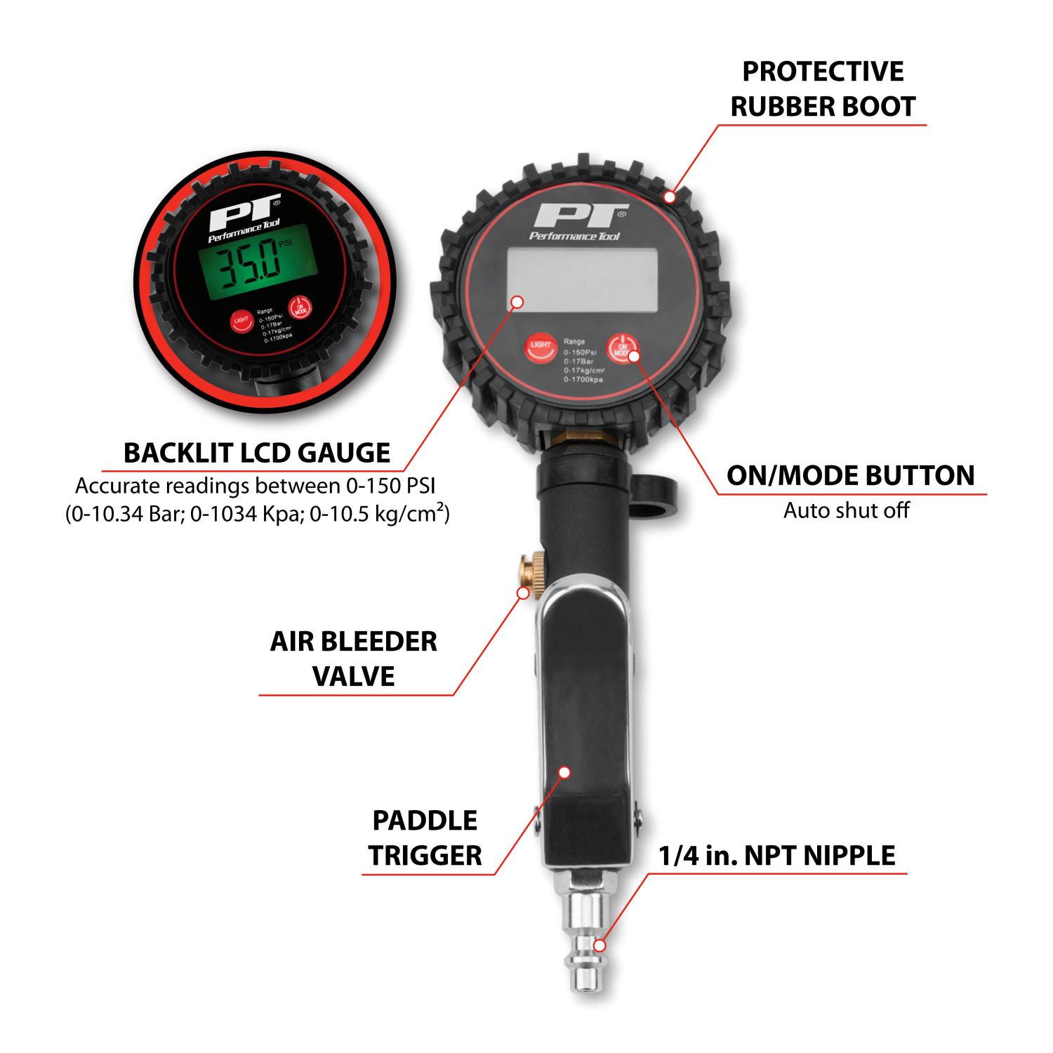 Performance Tool M526 Tire Inflator product image 2 of 15