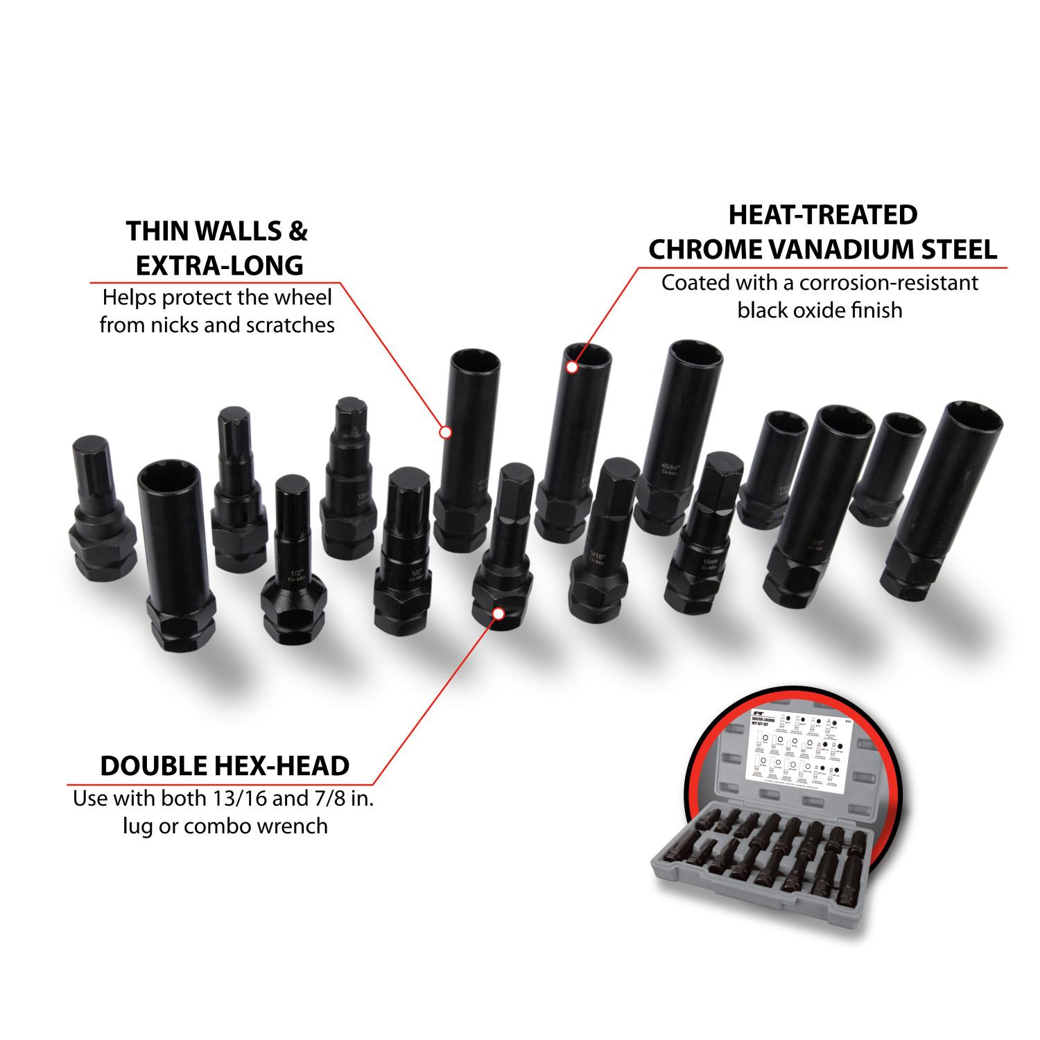 Performance Tool M994 Locking Lug Nut Master Key Set product image 7 of 11