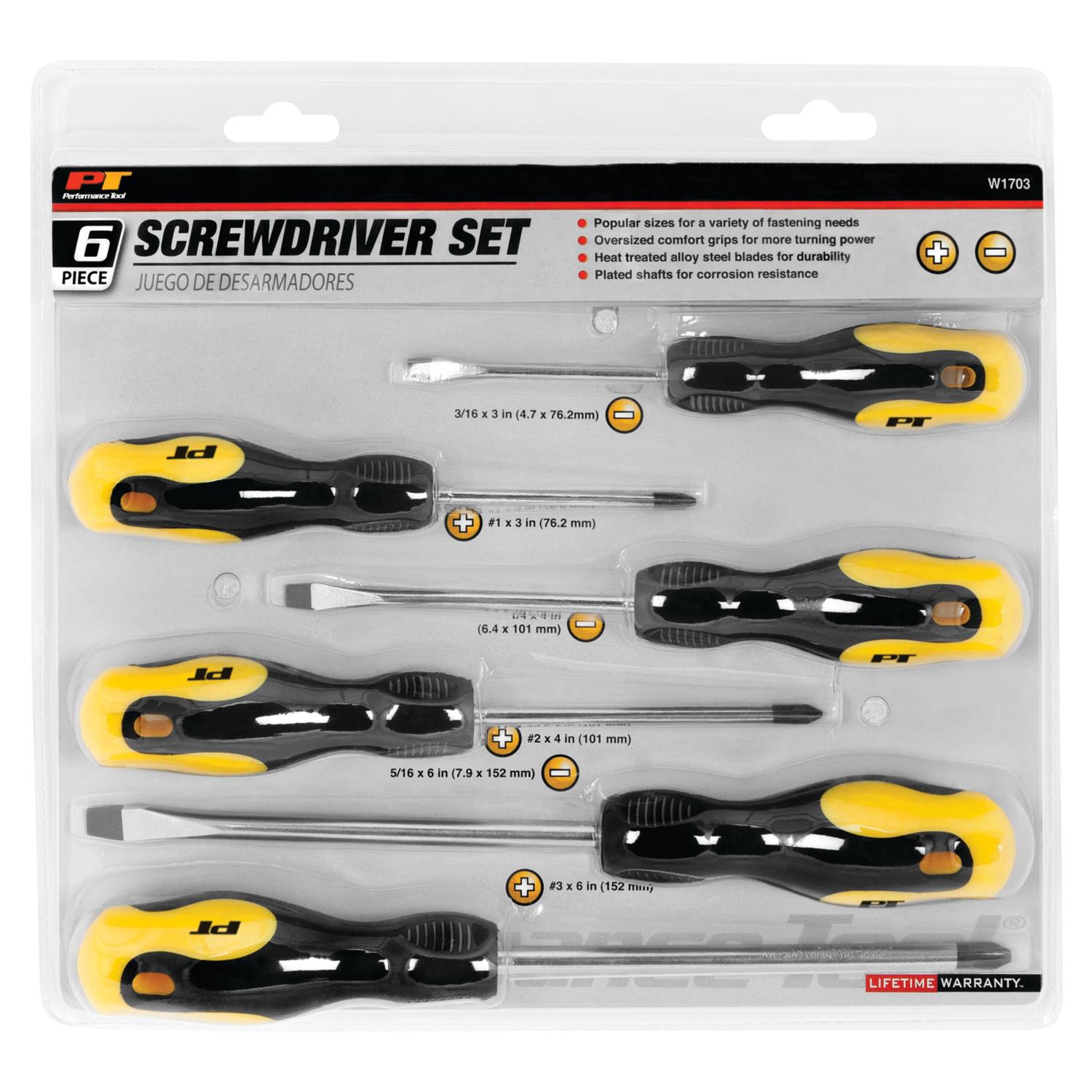 Performance Tool W1703 Screwdriver Set product image 1 of 2