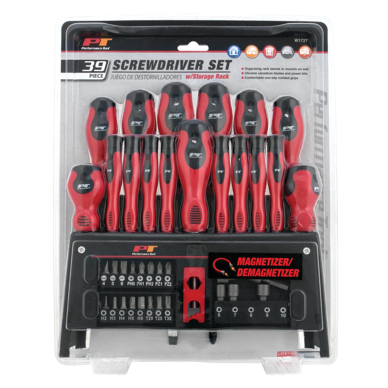 Performance Tool W1727 Screwdriver Set product image 1 of 3