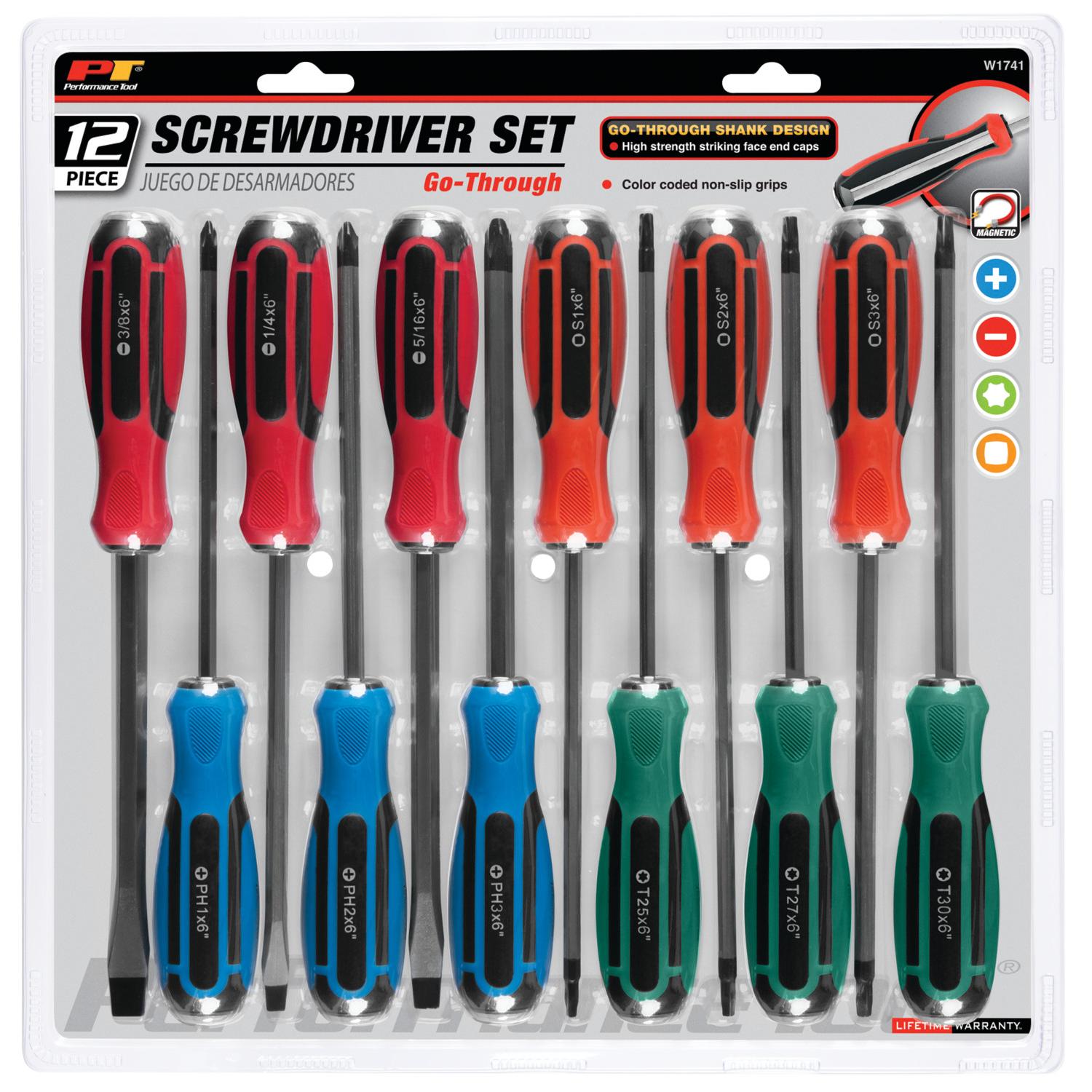 Performance Tool W1741 Screwdriver Set product image 1 of 12