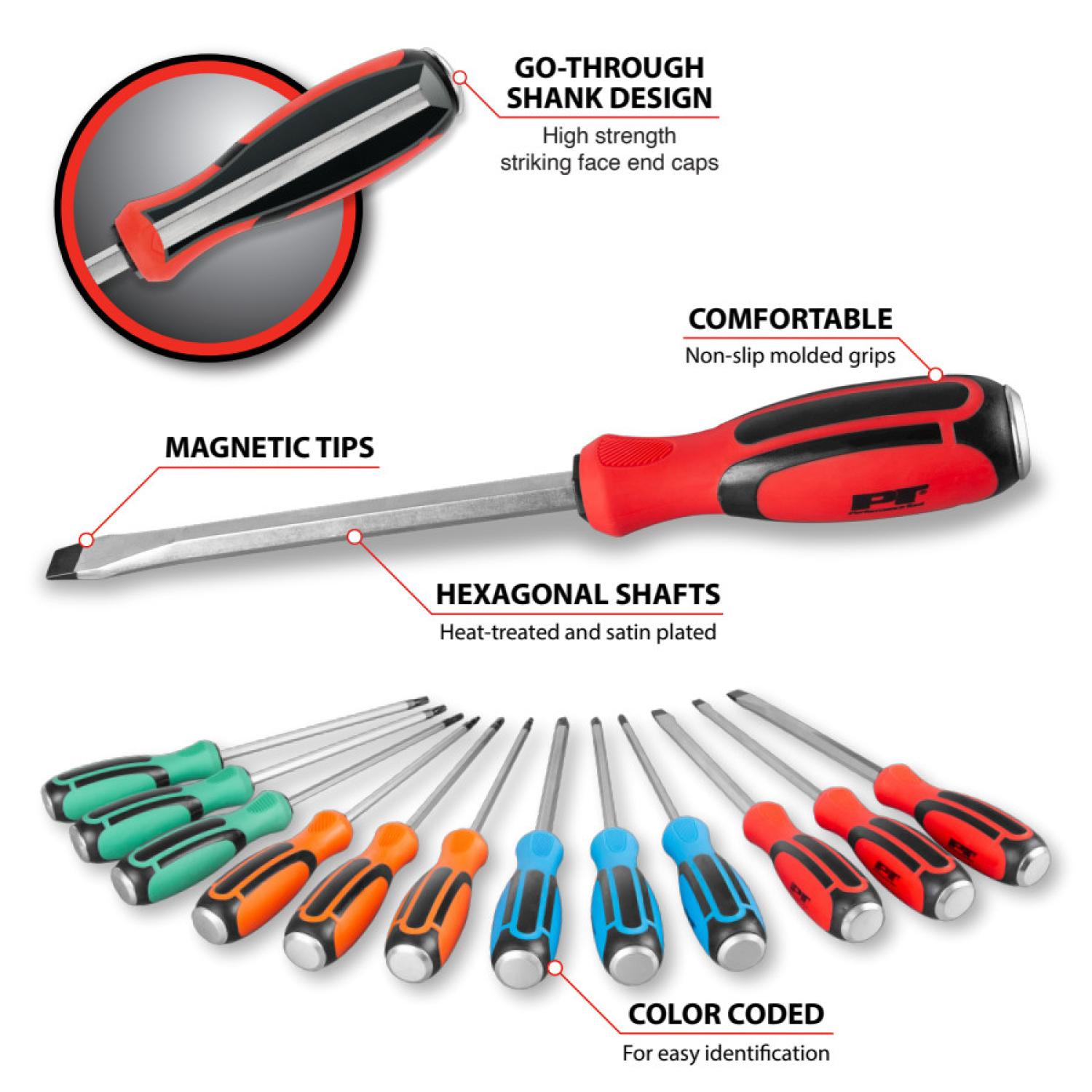 Performance Tool W1741 Screwdriver Set product image 6 of 12
