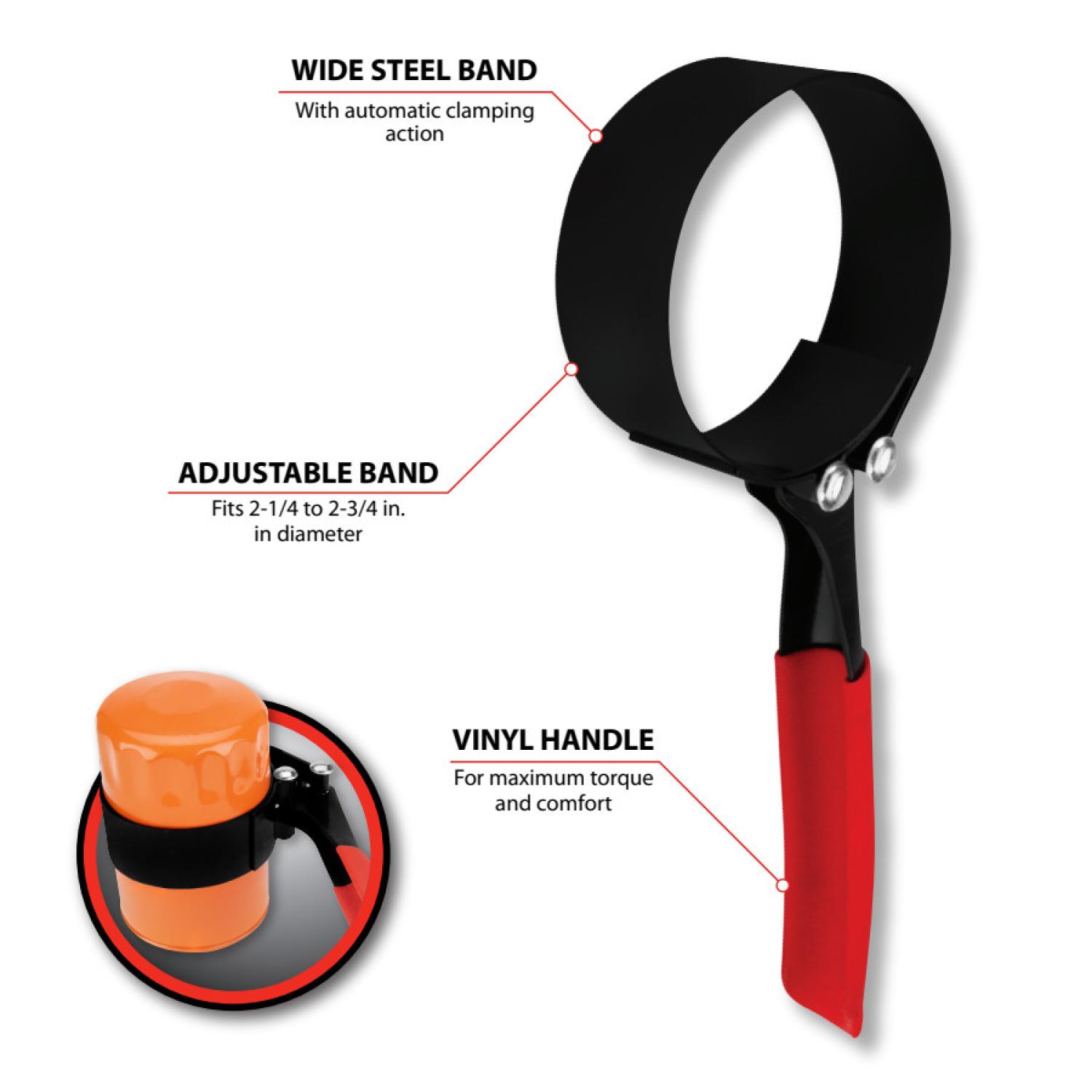 Performance Tool W54052 Oil Filter Wrench product image 2 of 4