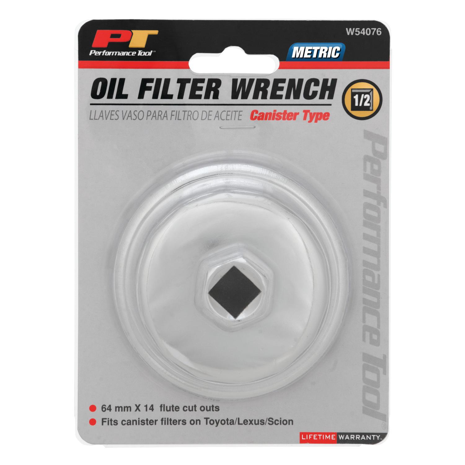 Performance Tool W54076 Oil Filter Wrench product image 1 of 2