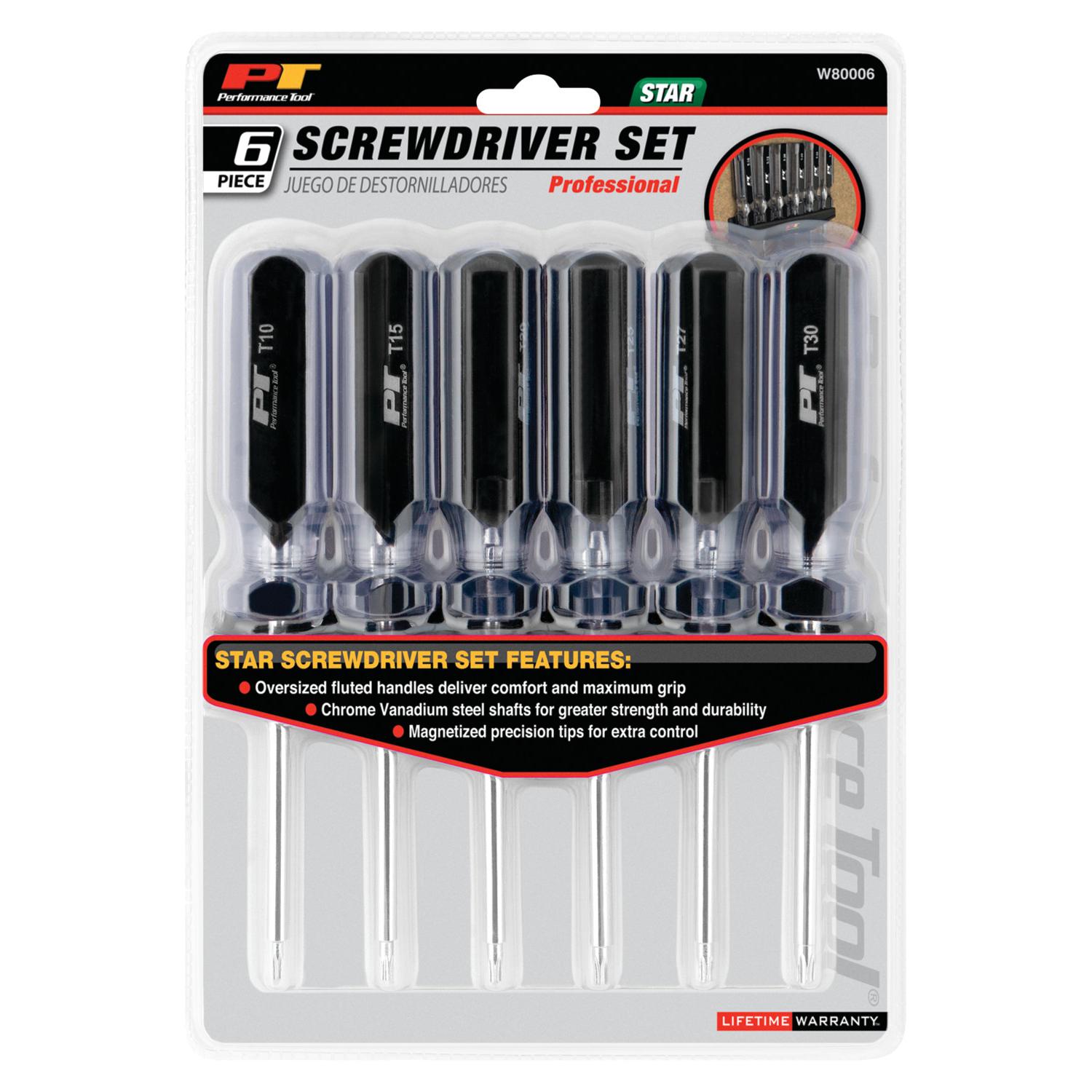 Performance Tool W80006 Screwdriver Set product image 1 of 3