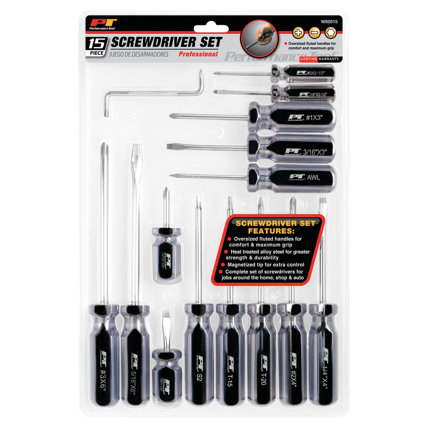 Performance Tool W80015 Screwdriver Set product image 1 of 2