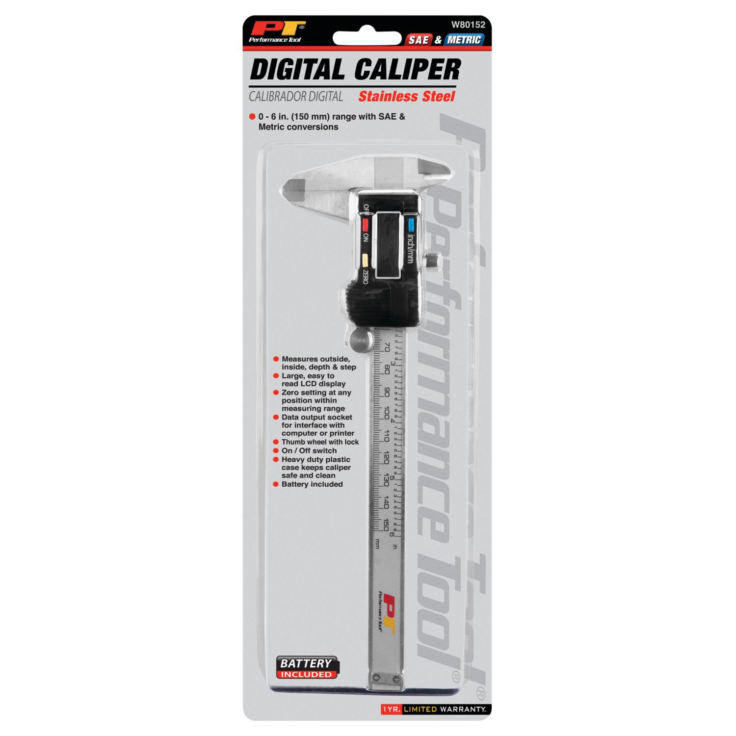 Performance Tool W80152 - Caliper Measuring Tool Performance Tool W80152 Caliper Measuring Tool product image 1 of 8