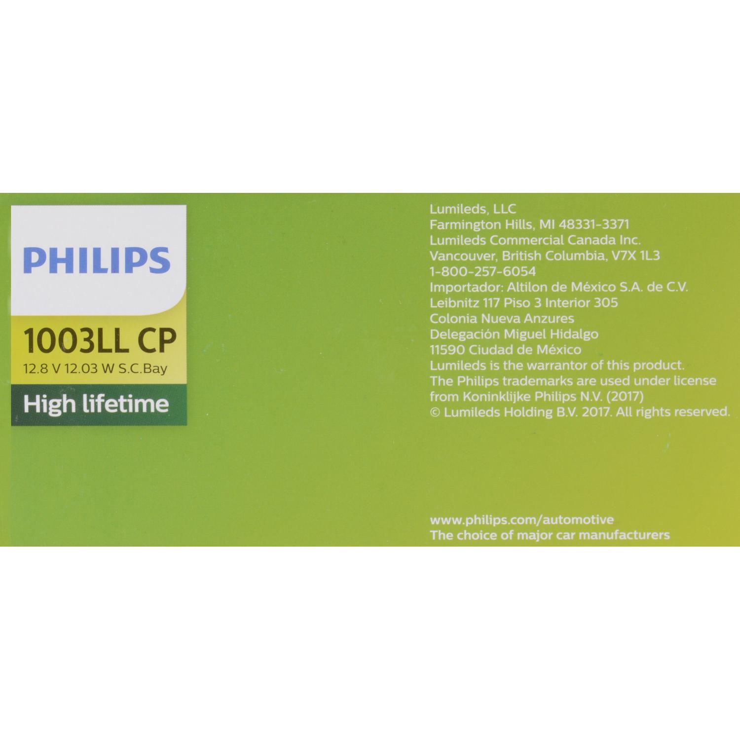 Philips 1003LLCP - Center High Mount Stop Light Bulb Philips 1003LLCP Back Up Light Bulb product image 6 of 10