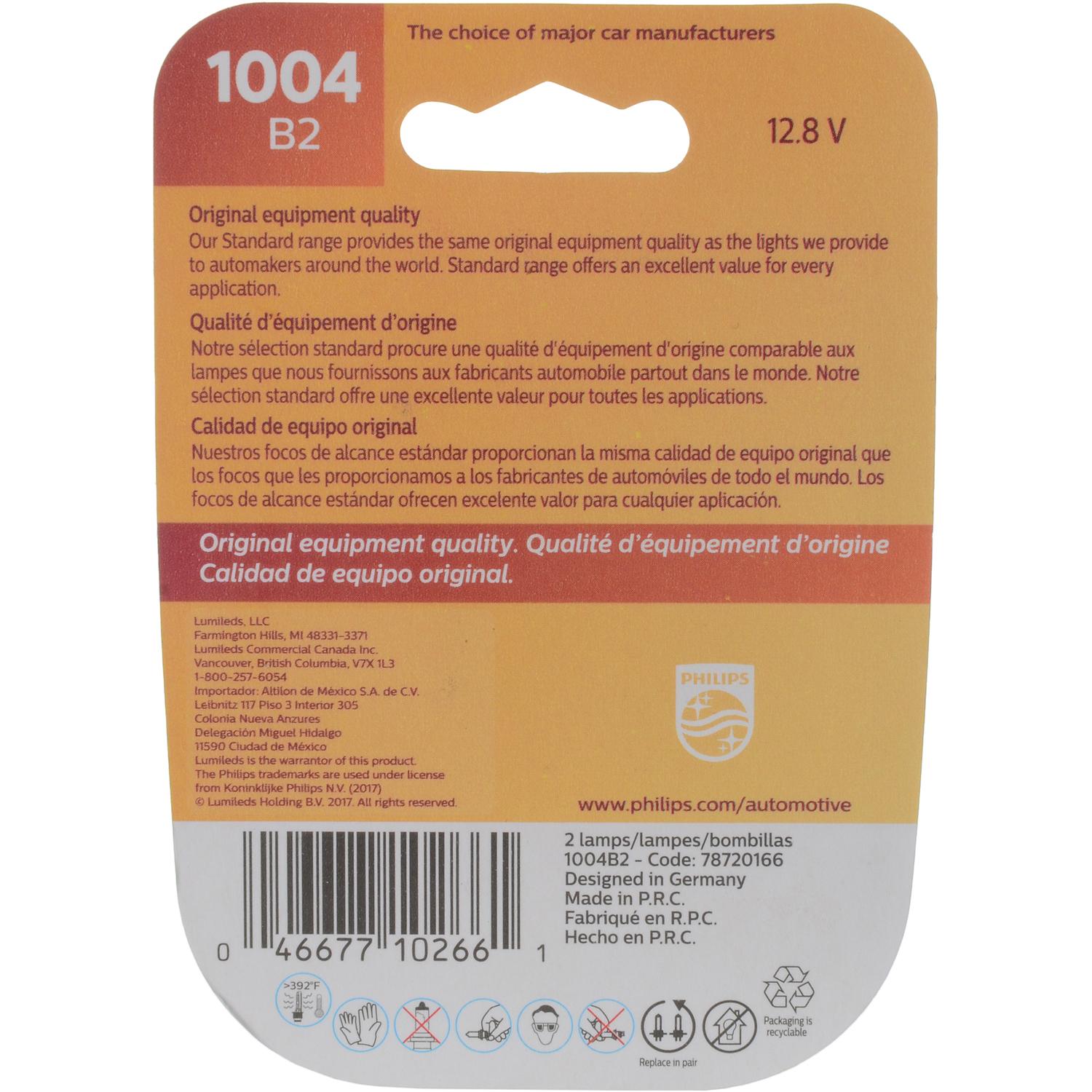 Philips 1004B2 - Trunk Light Bulb Philips 1004B2 Courtesy Light Bulb product image 6 of 10