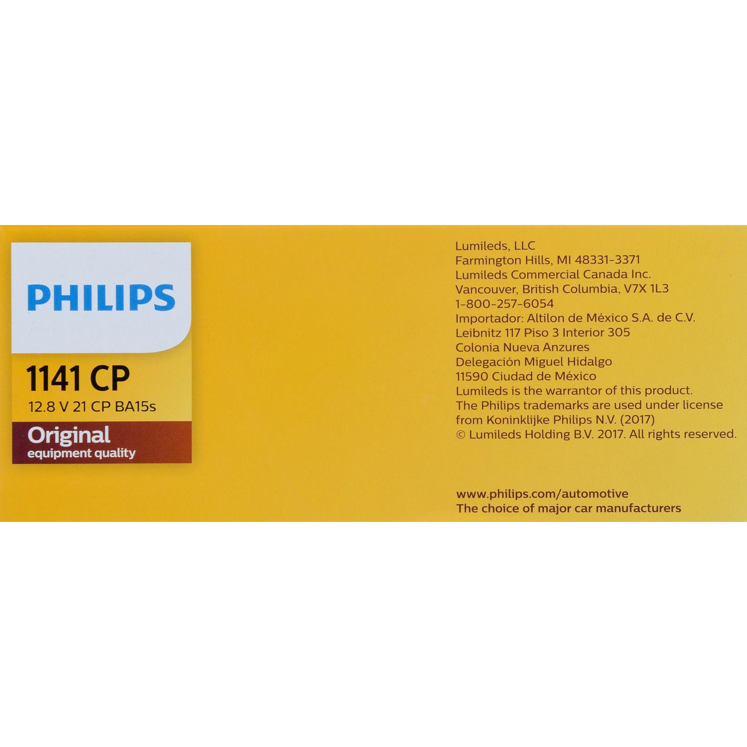 Philips 1141CP - Center High Mount Stop Light Bulb Philips 1141CP Back Up Light Bulb product image 6 of 10