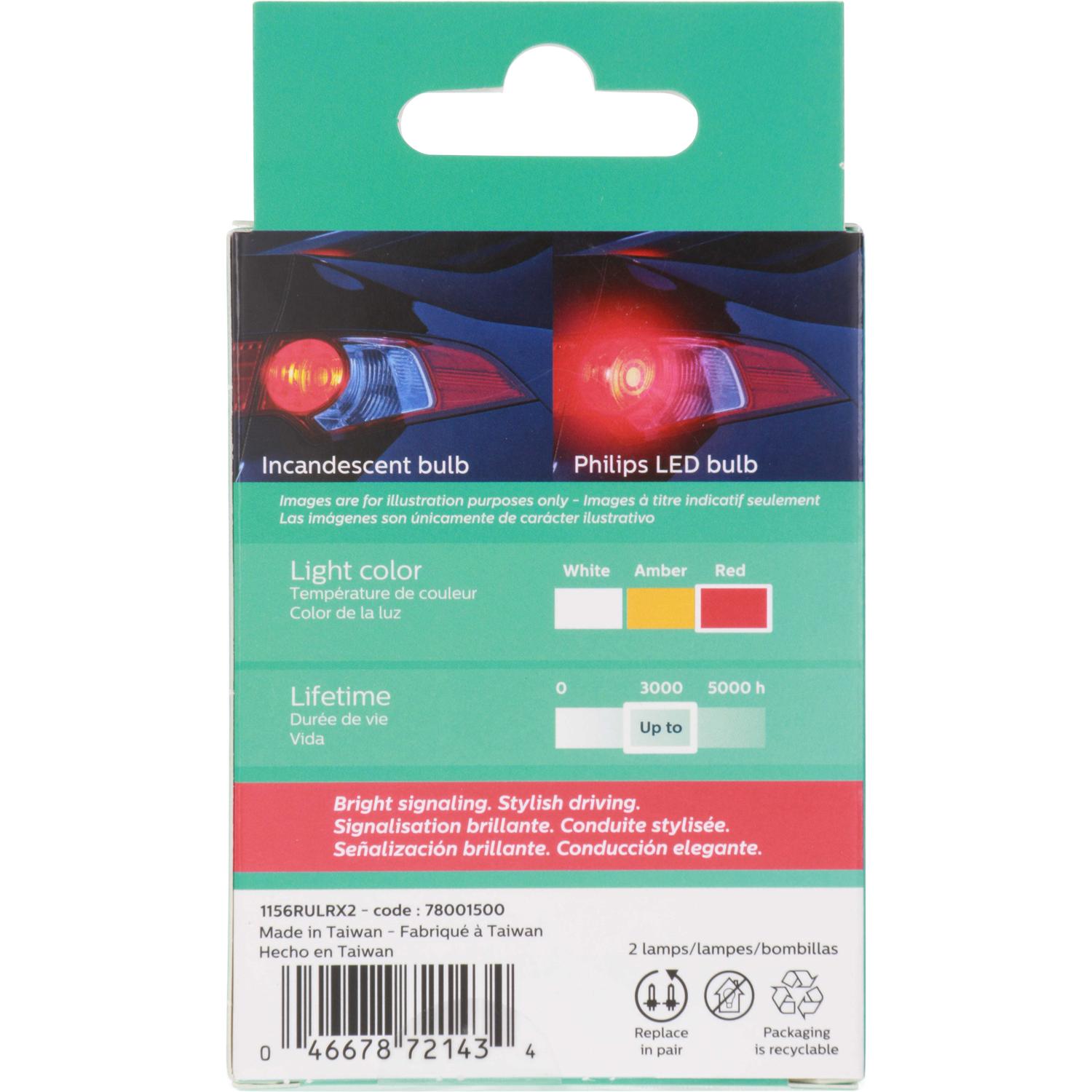 Philips 1156RLED Brake Light Bulb product image 7 of 11