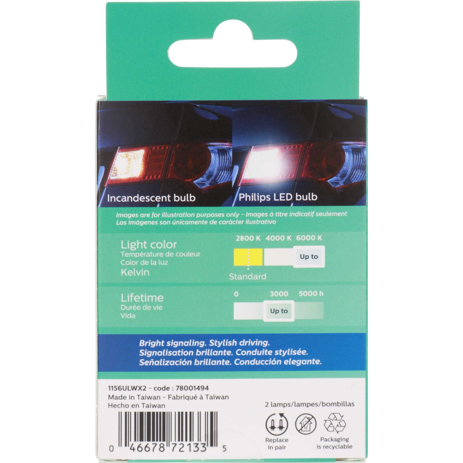 Philips 1156WLED - Multi Purpose Light Bulb Philips 1156WLED Back Up Light Bulb product image 7 of 11