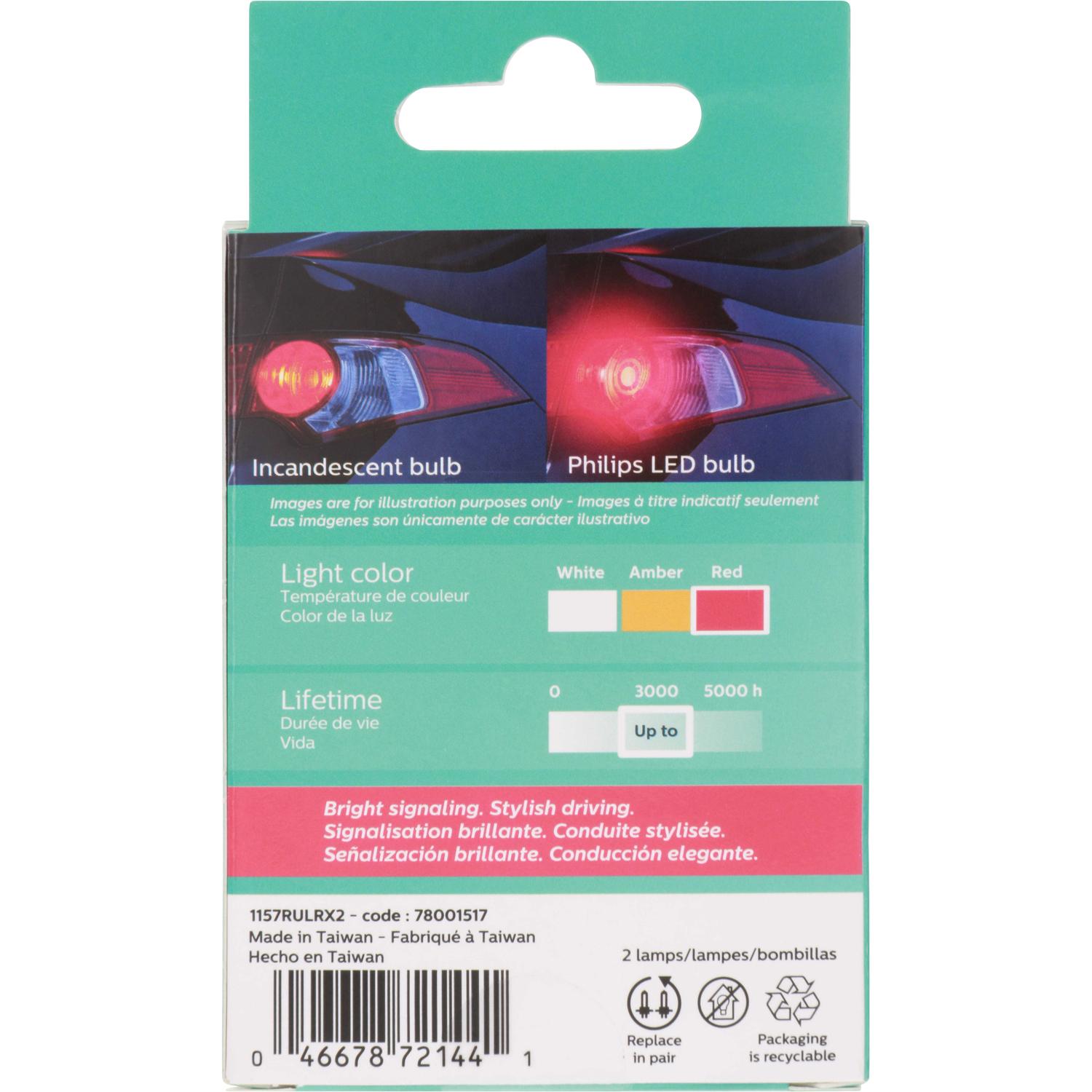 Philips 1157RLED - Multi Purpose Light Bulb Philips 1157RLED Brake Light Bulb product image 7 of 11