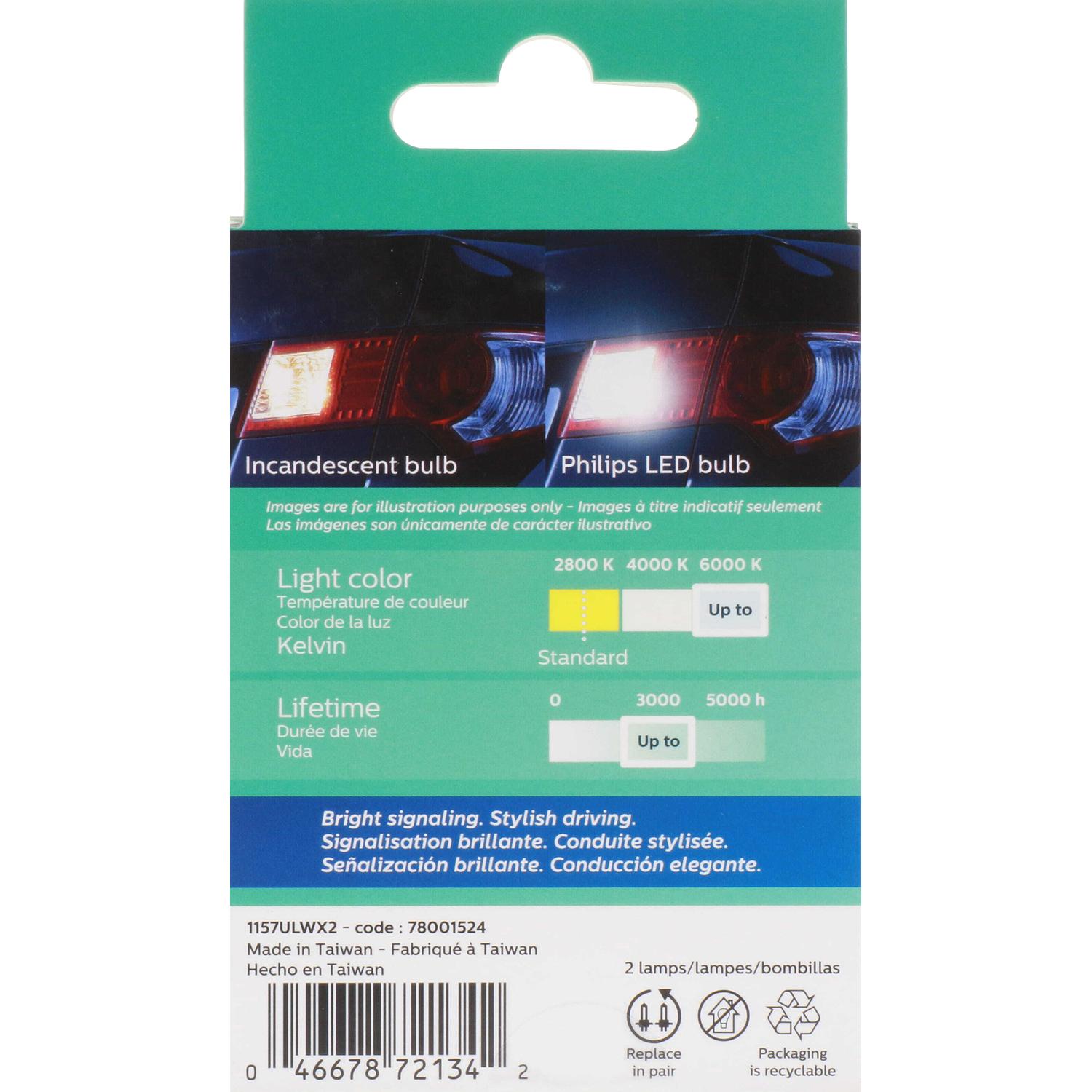 Philips 1157WLED - Multi Purpose Light Bulb Philips 1157WLED Back Up Light Bulb product image 7 of 11