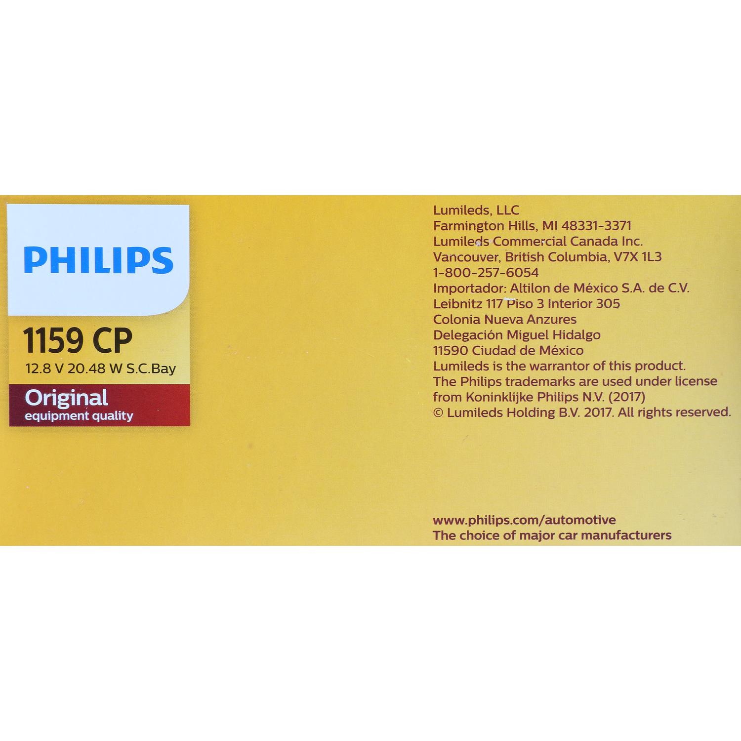 Philips 1159CP - Turn Signal Light Bulb Philips 1159CP Back Up Light Bulb product image 6 of 10