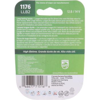 Philips 1176LLB2 Brake Light Bulb product image 6 of 10