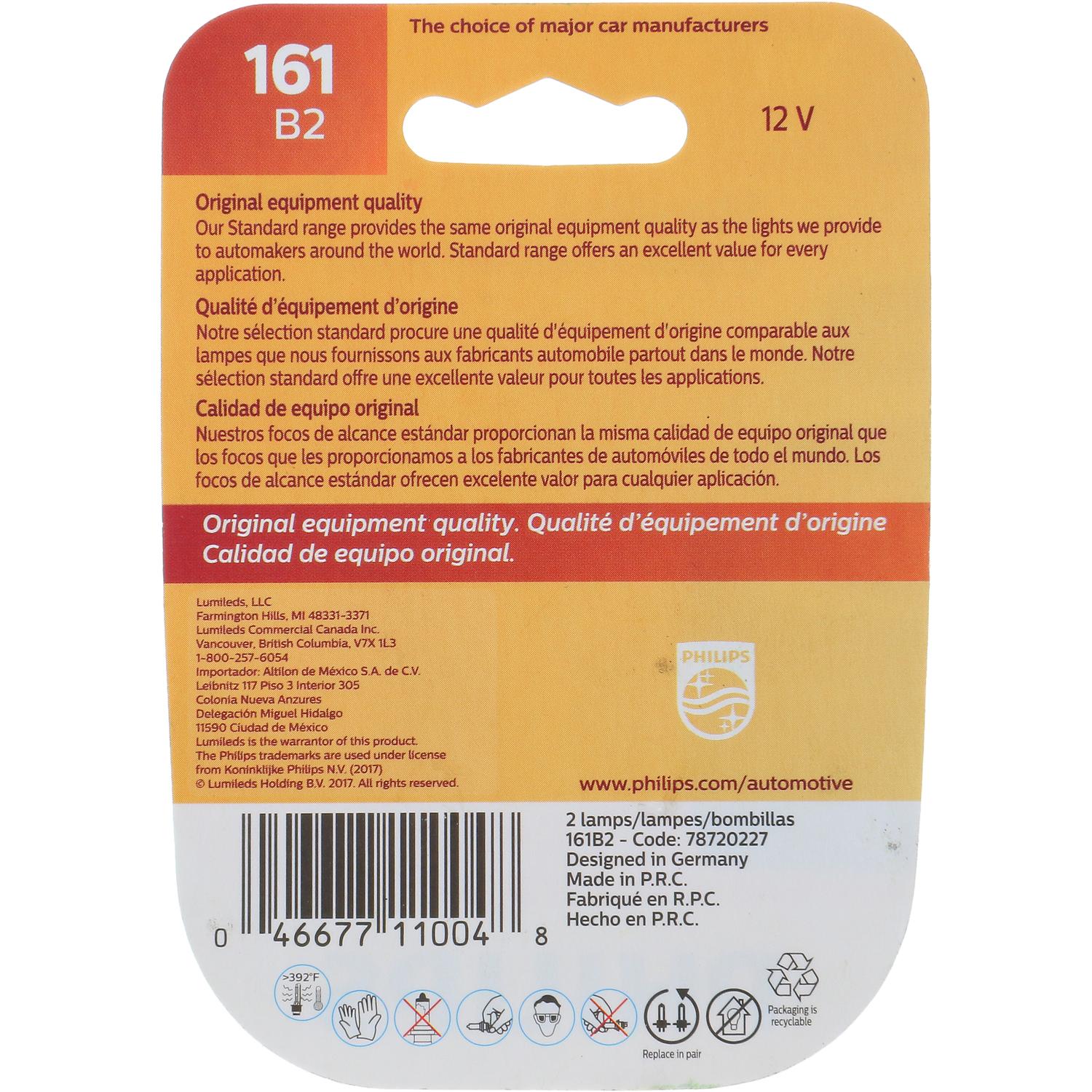 Philips 161B2 - Multi Purpose Light Bulb Philips 161B2 Ash Tray Light Bulb product image 6 of 10