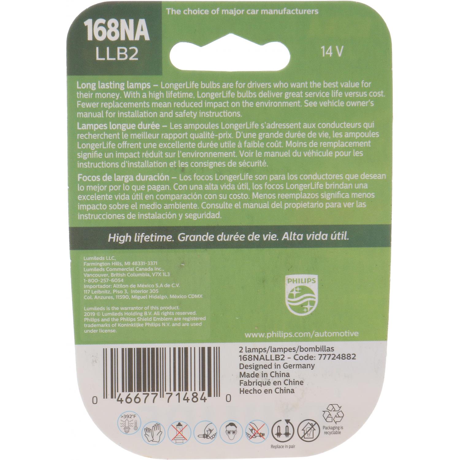 Philips 168NALLB2 Courtesy Light Bulb product image 6 of 10