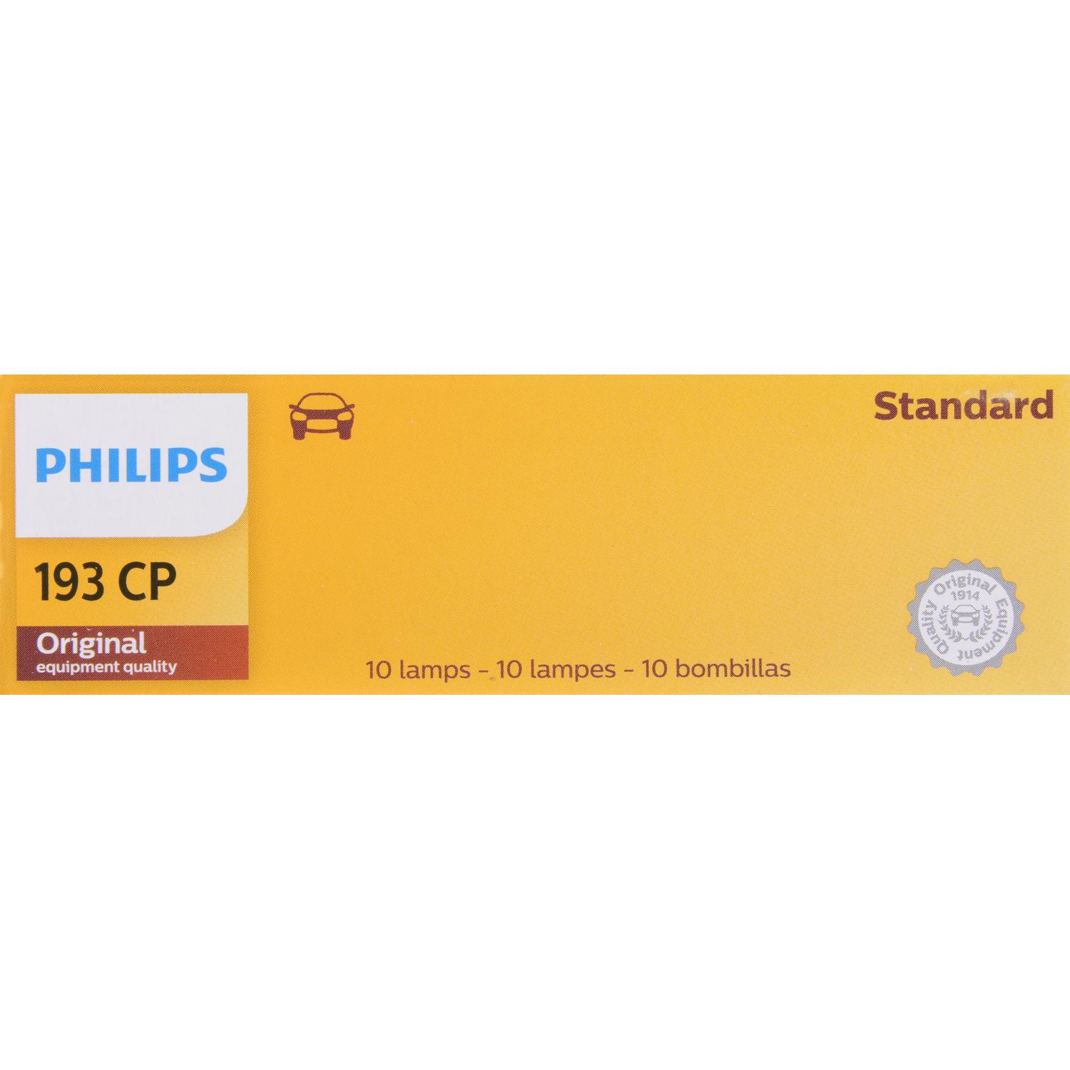 Philips 193CP - Multi Purpose Light Bulb Philips 193CP Instrument Panel Light Bulb product image 7 of 10