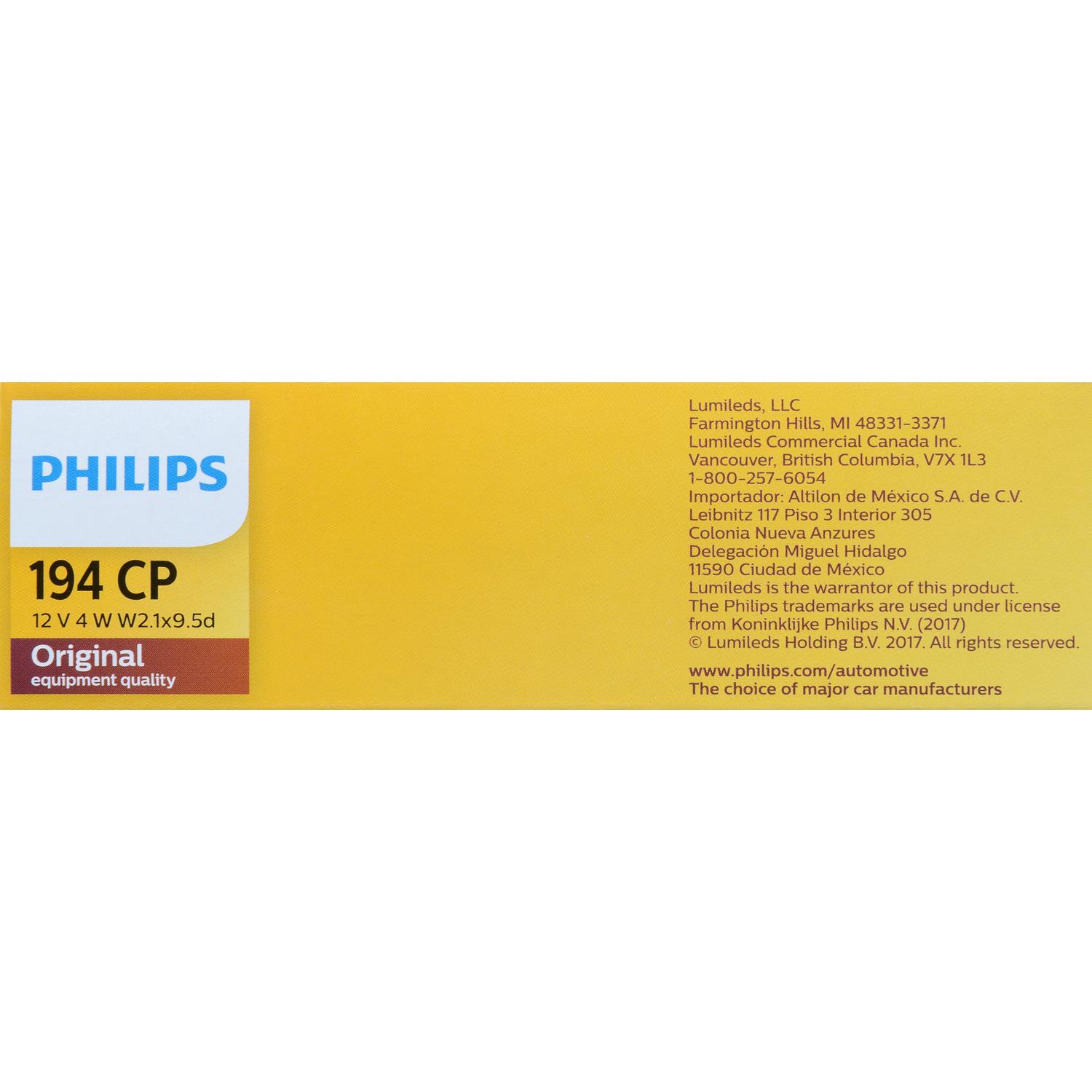 Philips 194CP - Multi Purpose Light Bulb Philips 194CP Ash Tray Light Bulb product image 6 of 10