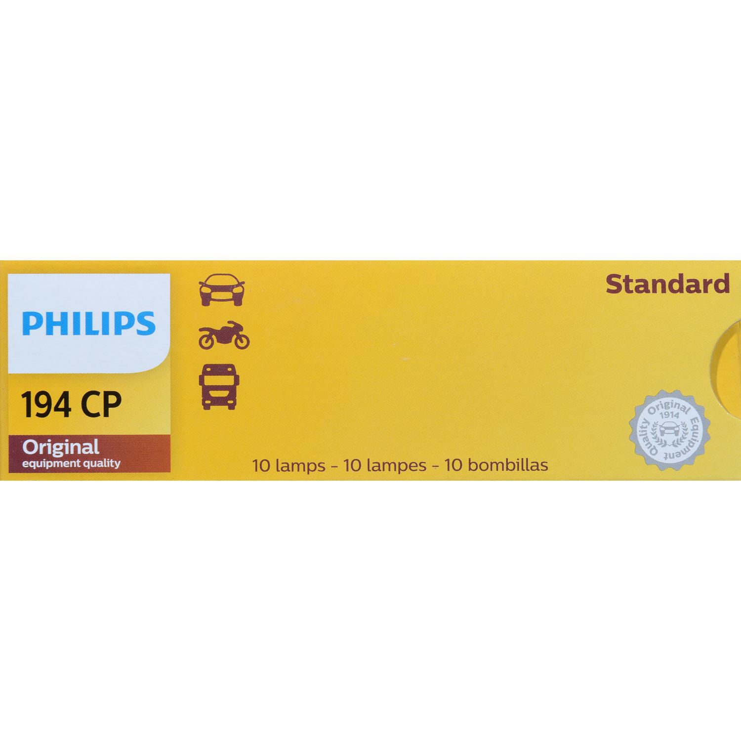 Philips 194CP - Multi Purpose Light Bulb Philips 194CP Ash Tray Light Bulb product image 7 of 10