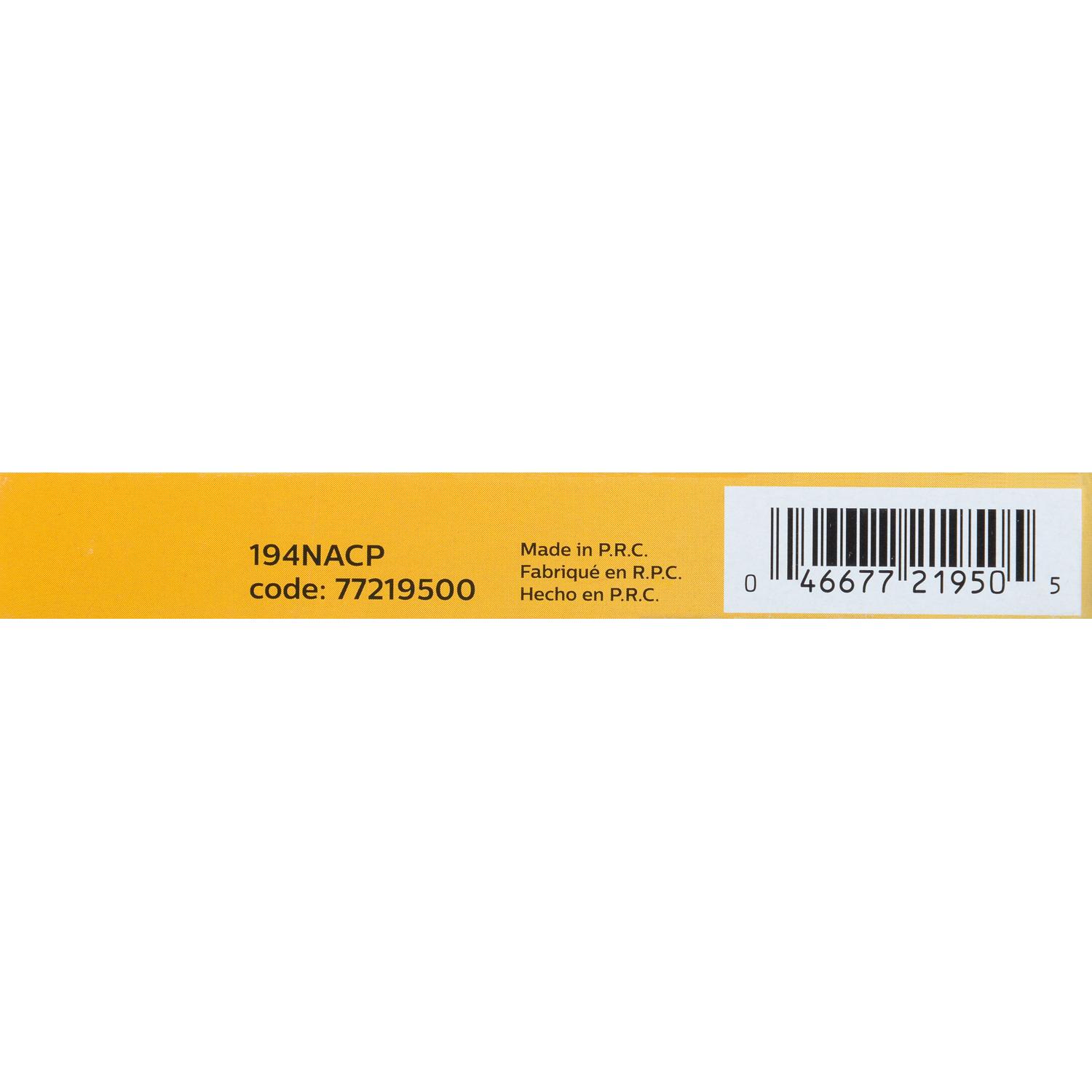 Philips 194NACP - Instrument Panel Light Bulb Philips 194NACP Auto Trans Indicator Light Bulb product image 5 of 9