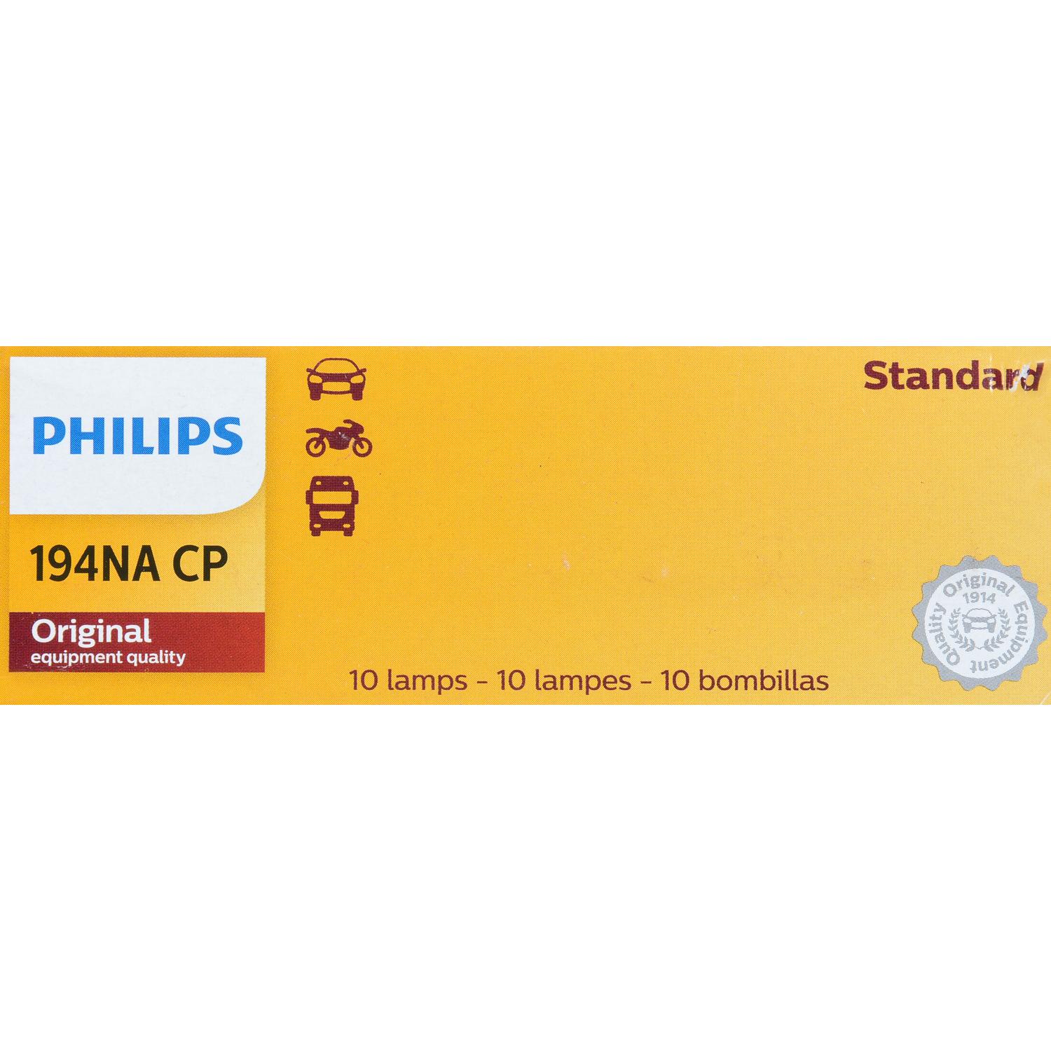 Philips 194NACP - Instrument Panel Light Bulb Philips 194NACP Auto Trans Indicator Light Bulb product image 6 of 9