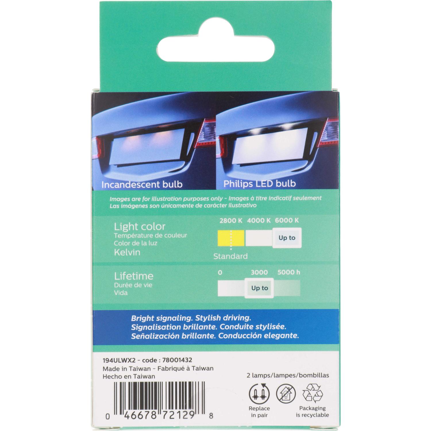 Philips 194WLED Ash Tray Light Bulb product image 15 of 28