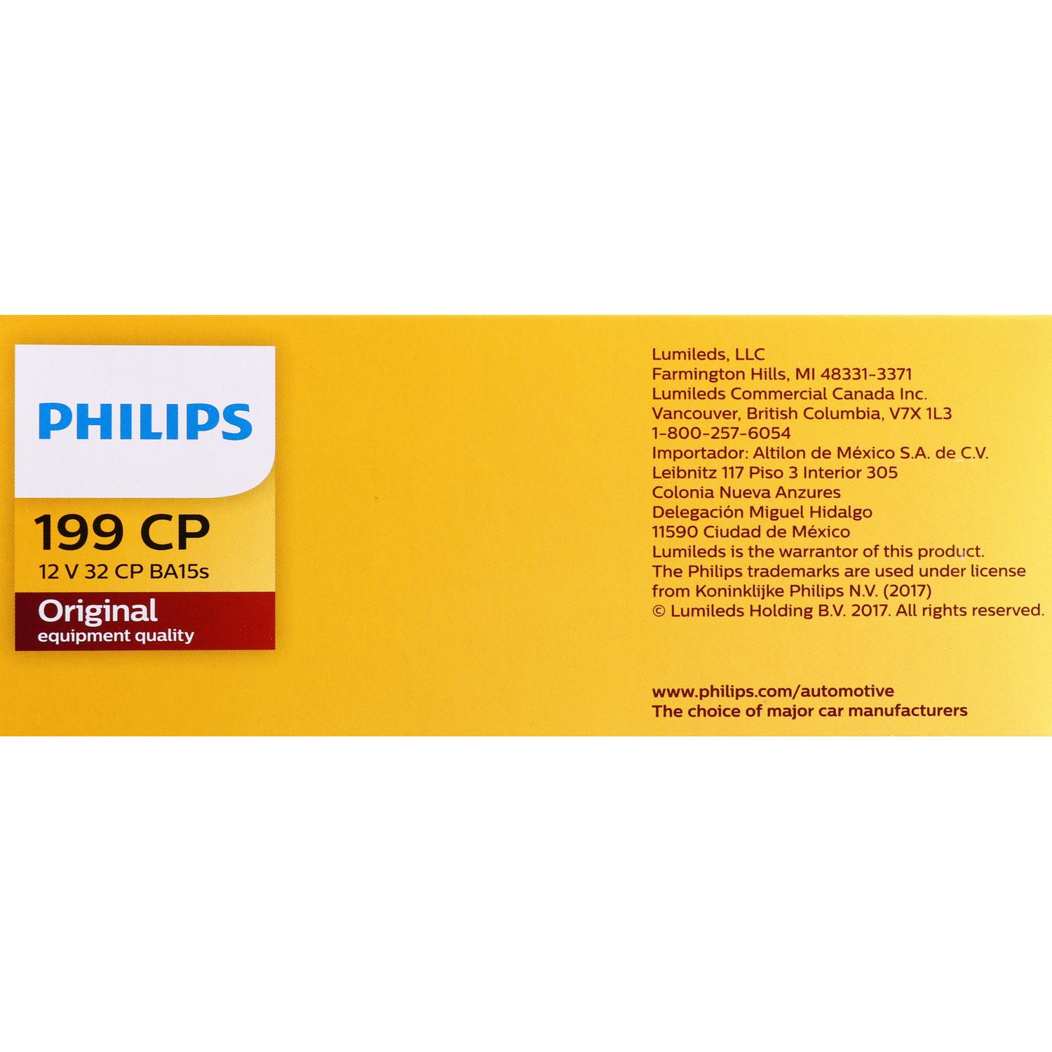 Philips 199CP - Multi Purpose Light Bulb Philips 199CP Back Up Light Bulb product image 6 of 10