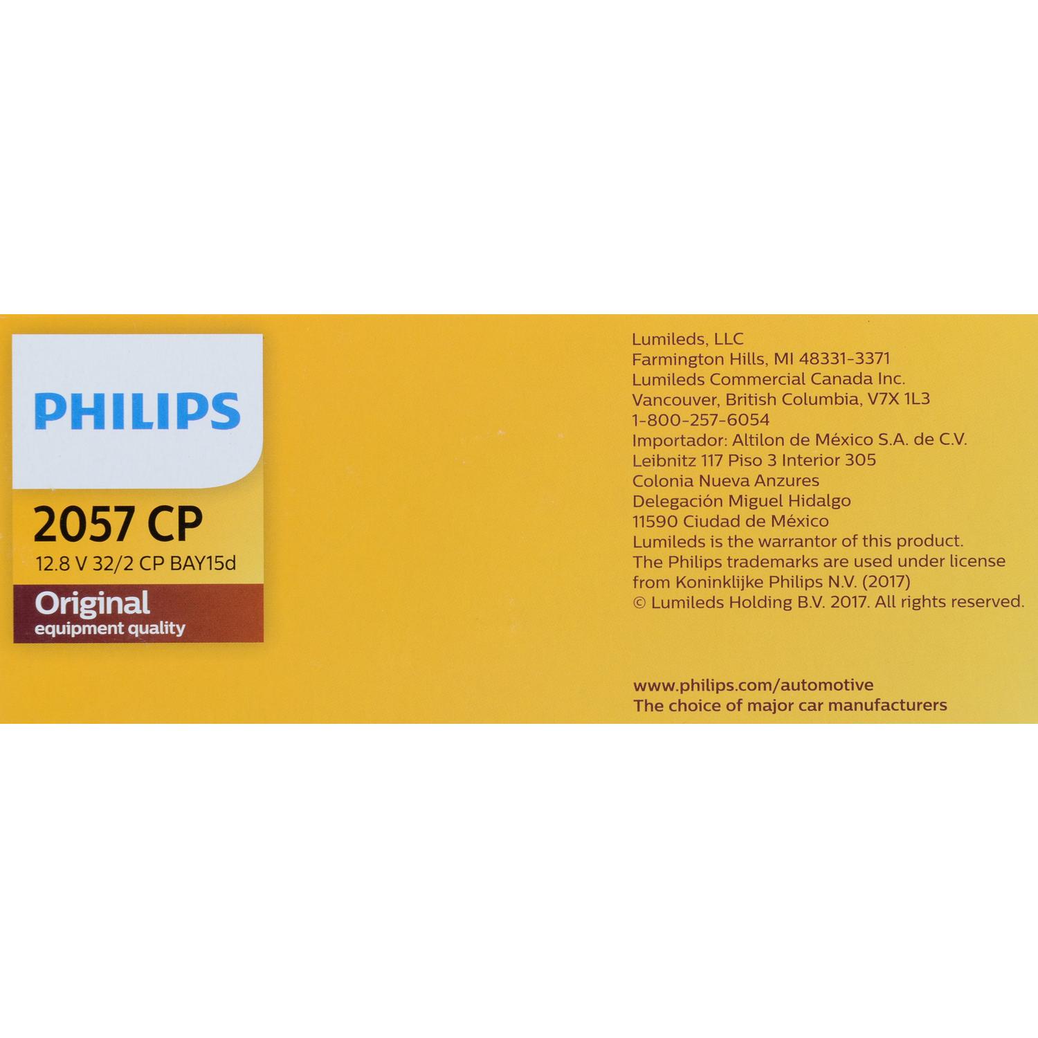 Philips 2057CP - Center High Mount Stop Light Bulb Philips 2057CP Back Up Light Bulb product image 6 of 10