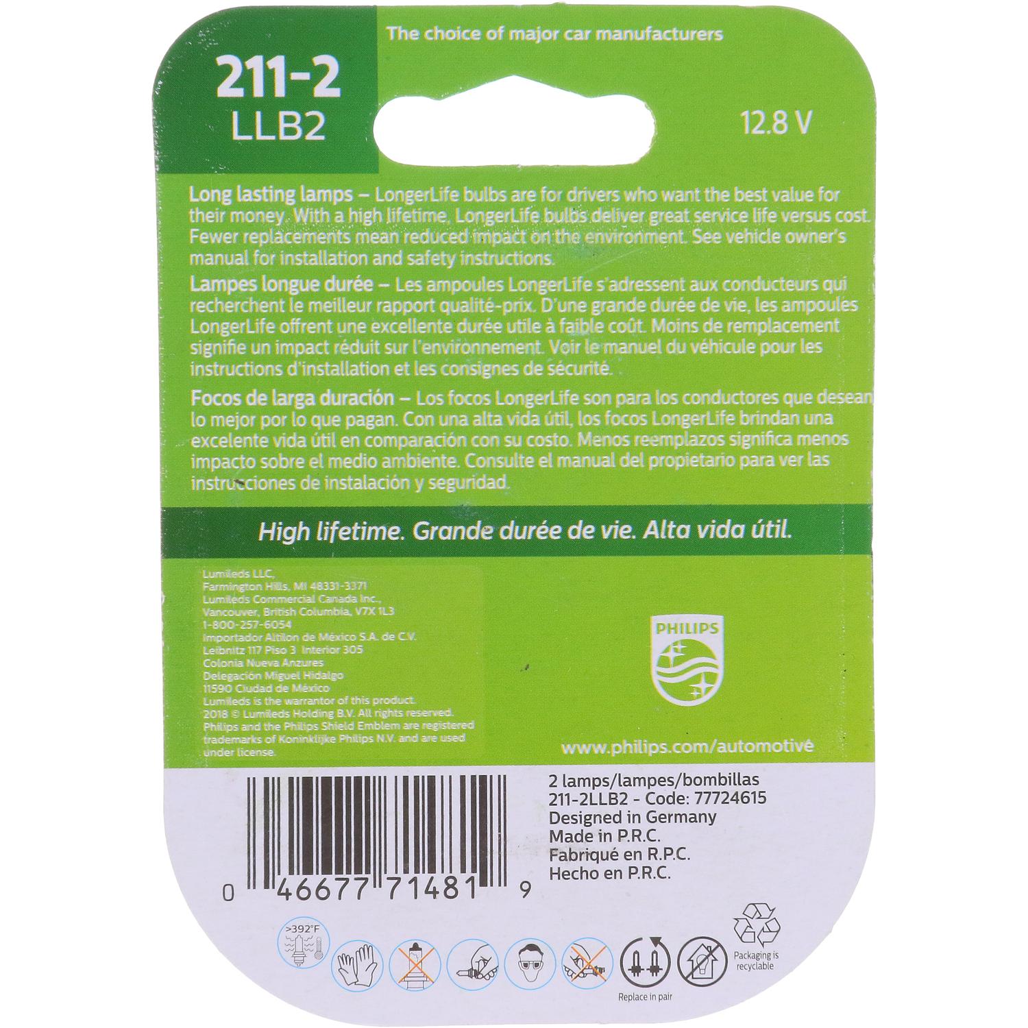 Philips 2112LLB2 - Center High Mount Stop Light Bulb Philips 2112LLB2 Center High Mount Stop Light Bulb product image 6 of 10