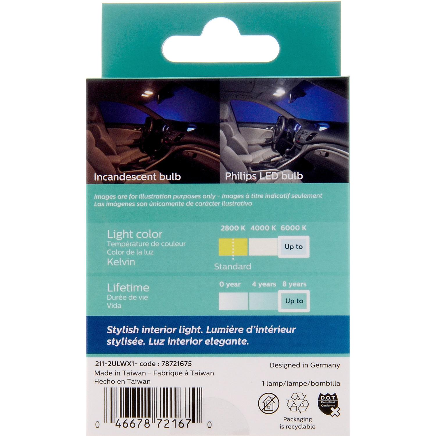 Philips 2112WLED - Multi Purpose Light Bulb Philips 2112WLED Courtesy Light Bulb product image 6 of 10
