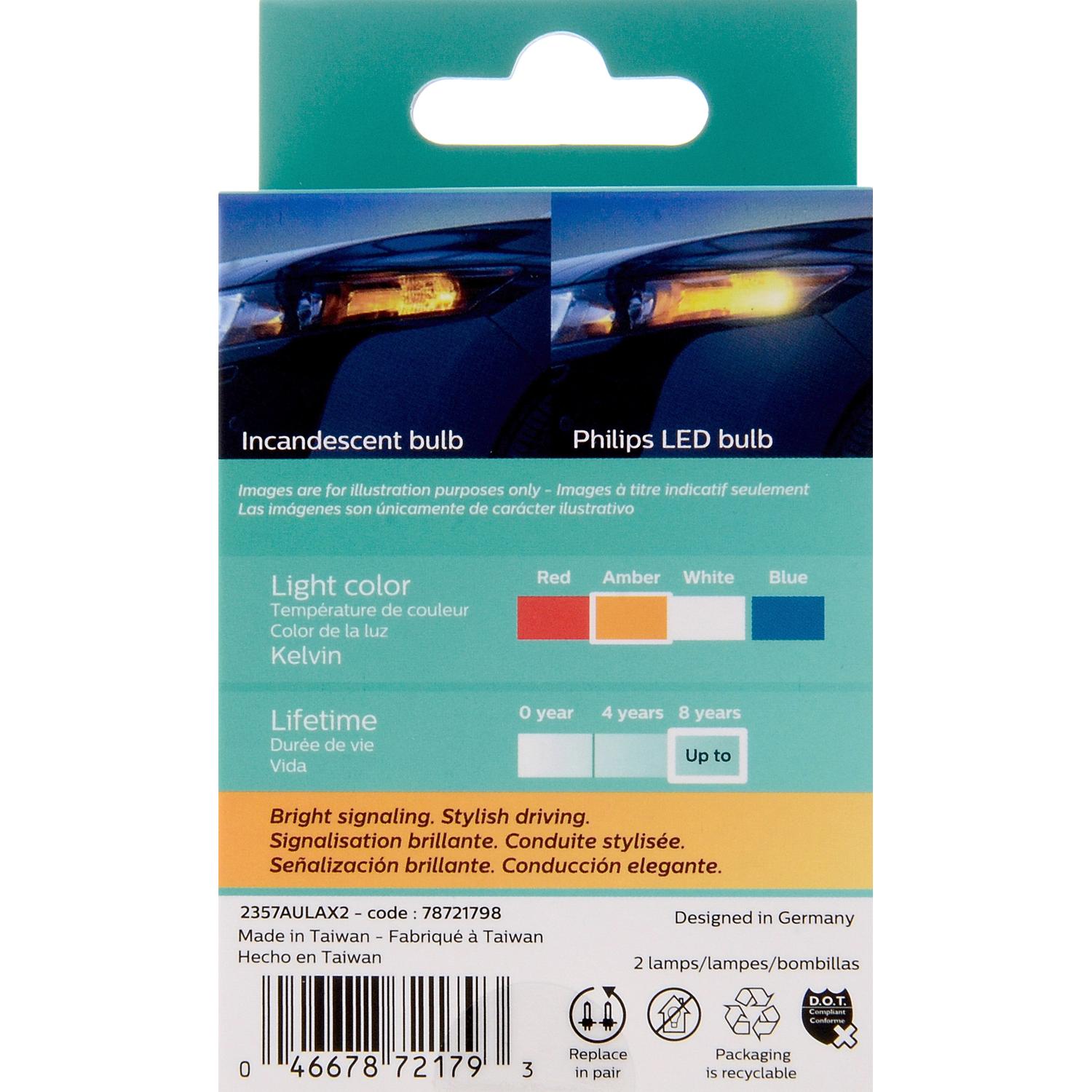 Philips 2357ALED - Multi Purpose Light Bulb Philips 2357ALED Daytime Running Light Bulb product image 6 of 10